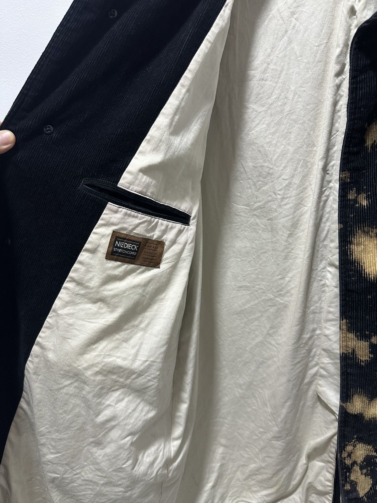 Yohji Yamamoto Yohji Yamamoto A.A.R Corduroy Long Jacket Custom Acid Washed Size US XL / EU 56 / 4 - 8 Thumbnail