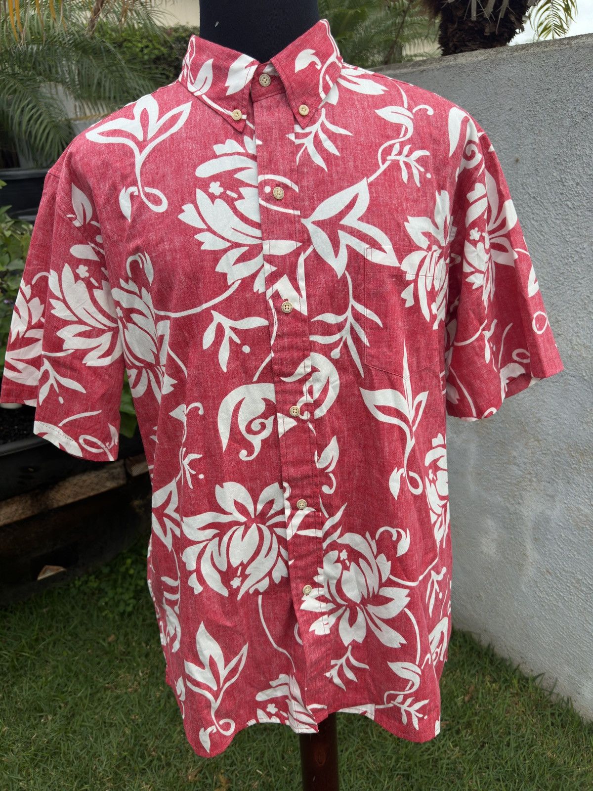 Spooner Alfred Shaheen Hawaiian Print Red Men's XL