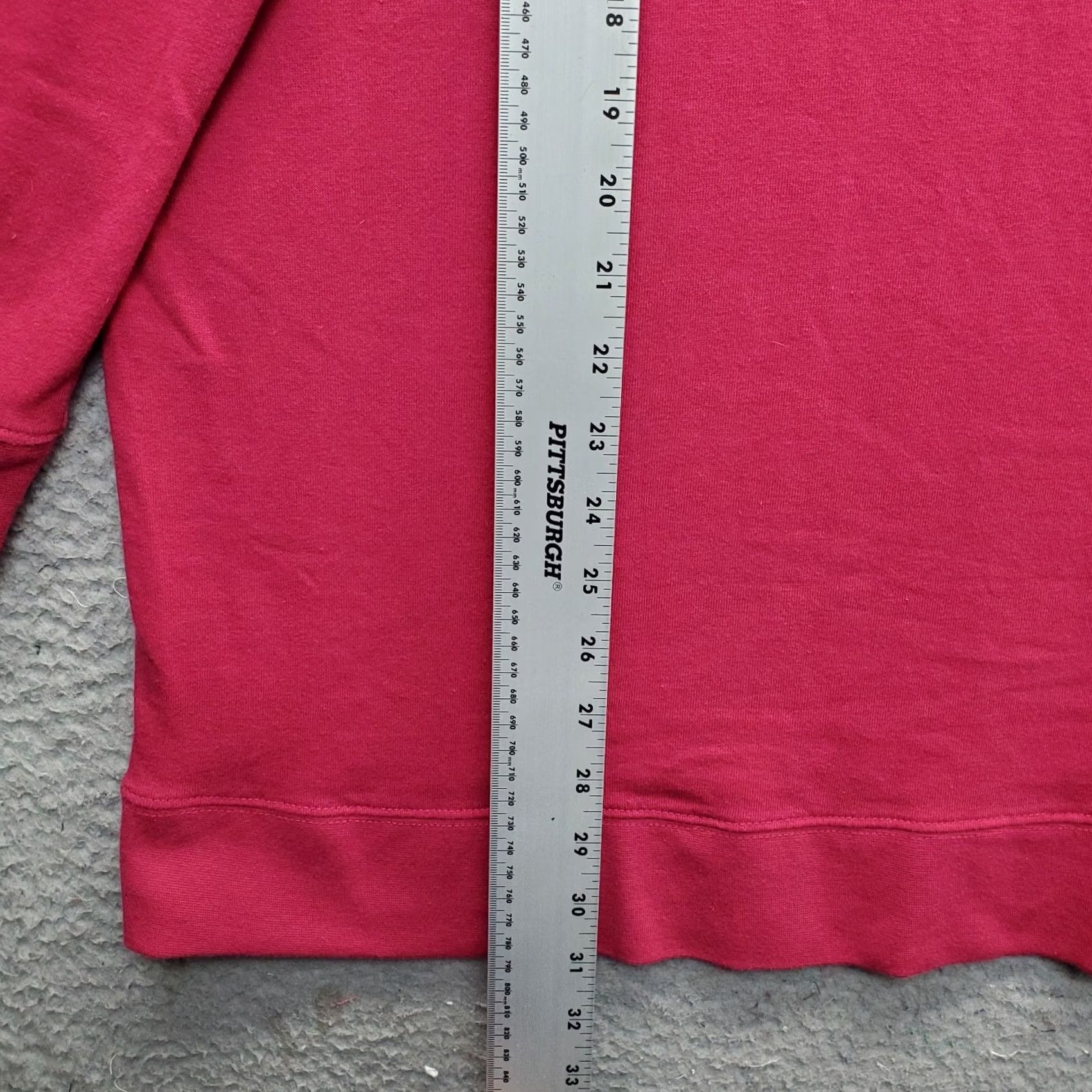 Vintage Roaman’s Sweatshirt Womens L Pink Crochet Lattice Sleeve Round Neck Pullover Size L / US 10 / IT 46 - 3 Thumbnail