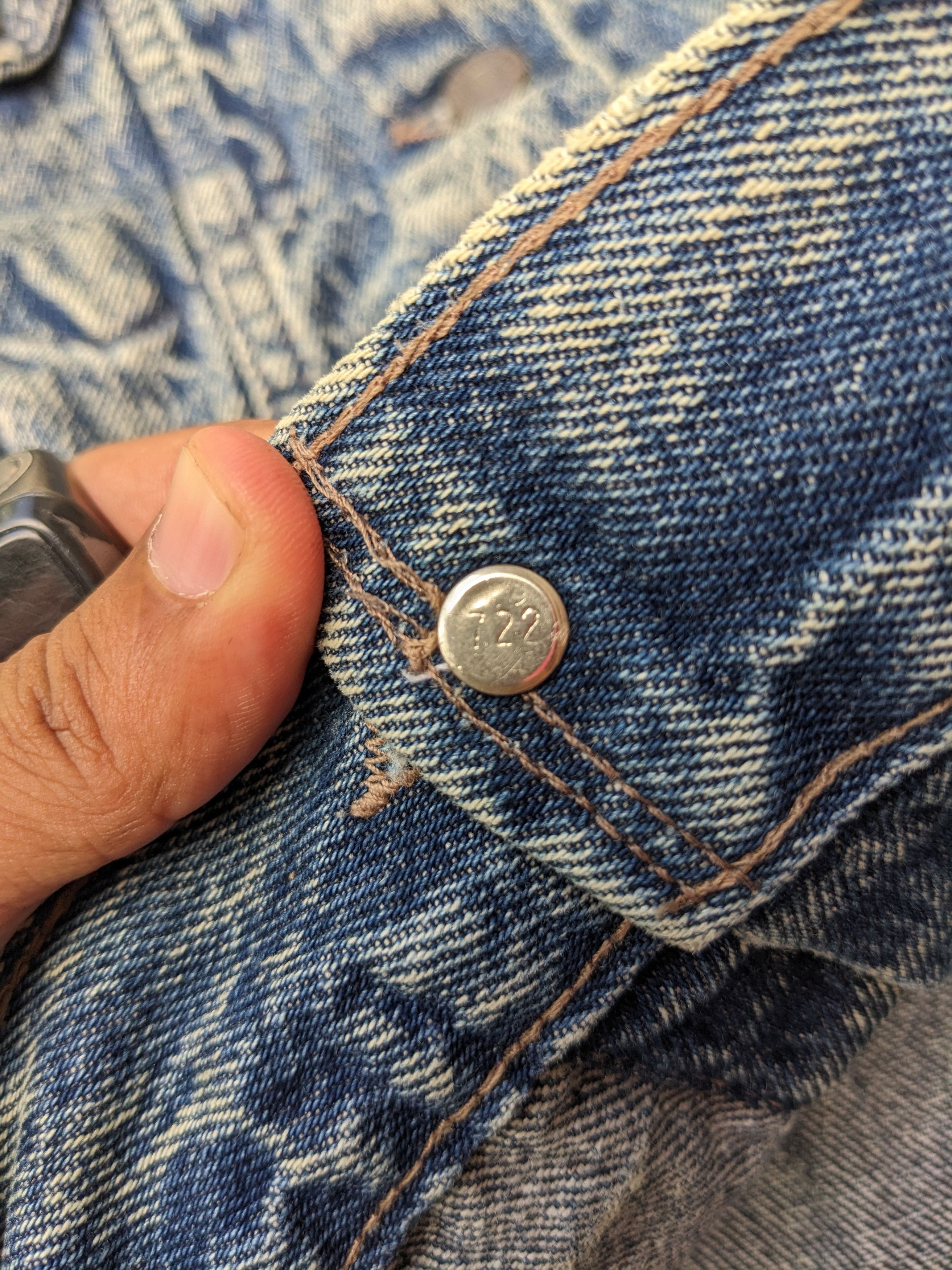 Levi's × Levi's Vintage Clothing Vintage 80s Levi's Acid wash trucker jacket Size US M / EU 48-50 / 2 - 6 Thumbnail