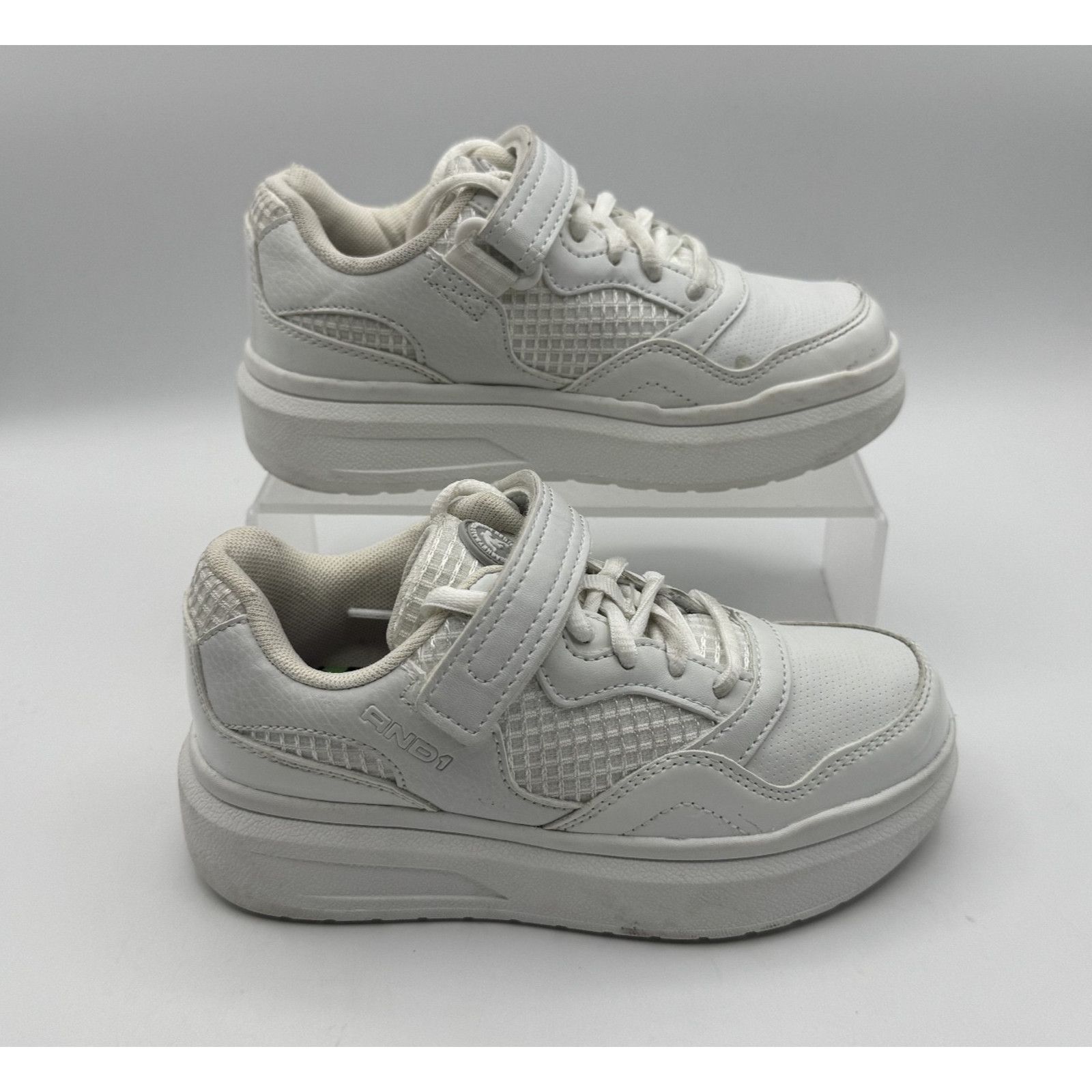Other AND1 White Platform Court Big Girls Sneakers Shoes 13 kids Size US 12 / IT 42 - 1 Thumbnail