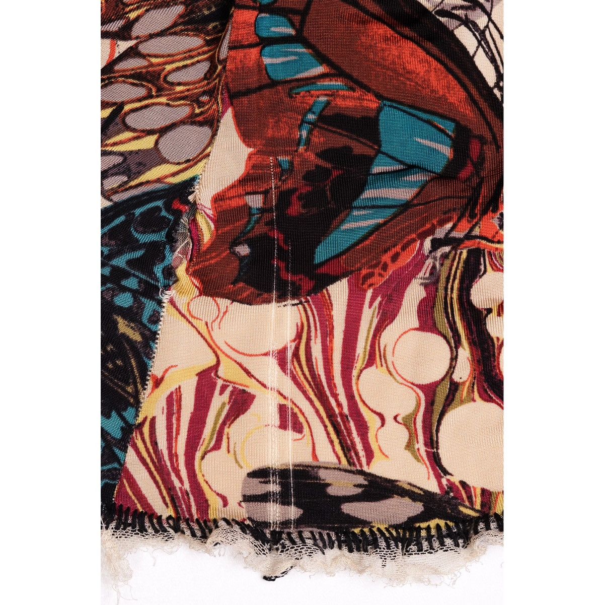 Jean Paul Gaultier Jean Paul Gaultier Butterfly Tie-Up Mesh Long Sleeve Top Size S / US 4 / IT 40 - 7 Thumbnail