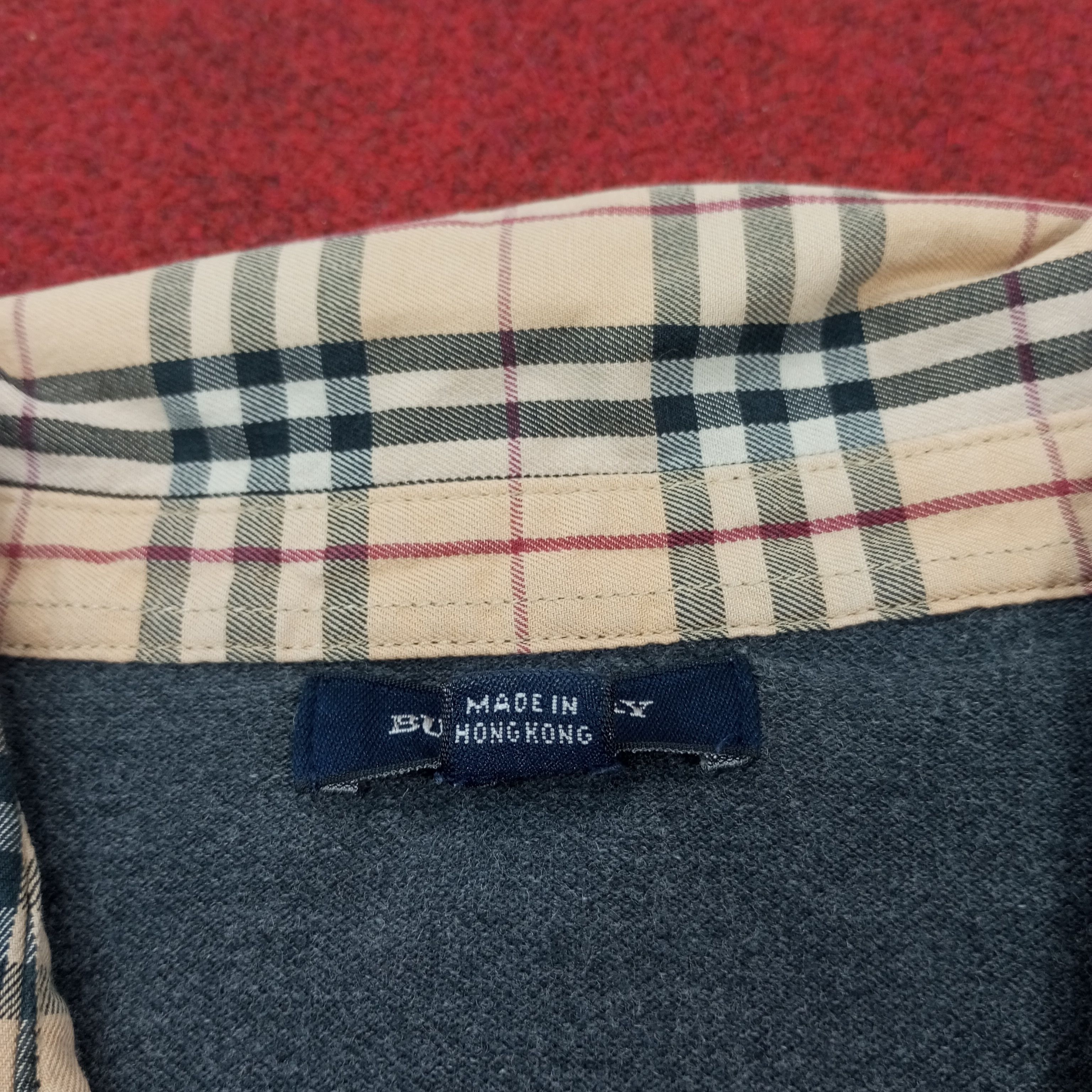 Burberry Burberry London Fashion Style Nova Check Collar Polos Size US L / EU 52-54 / 3 - 10 Thumbnail