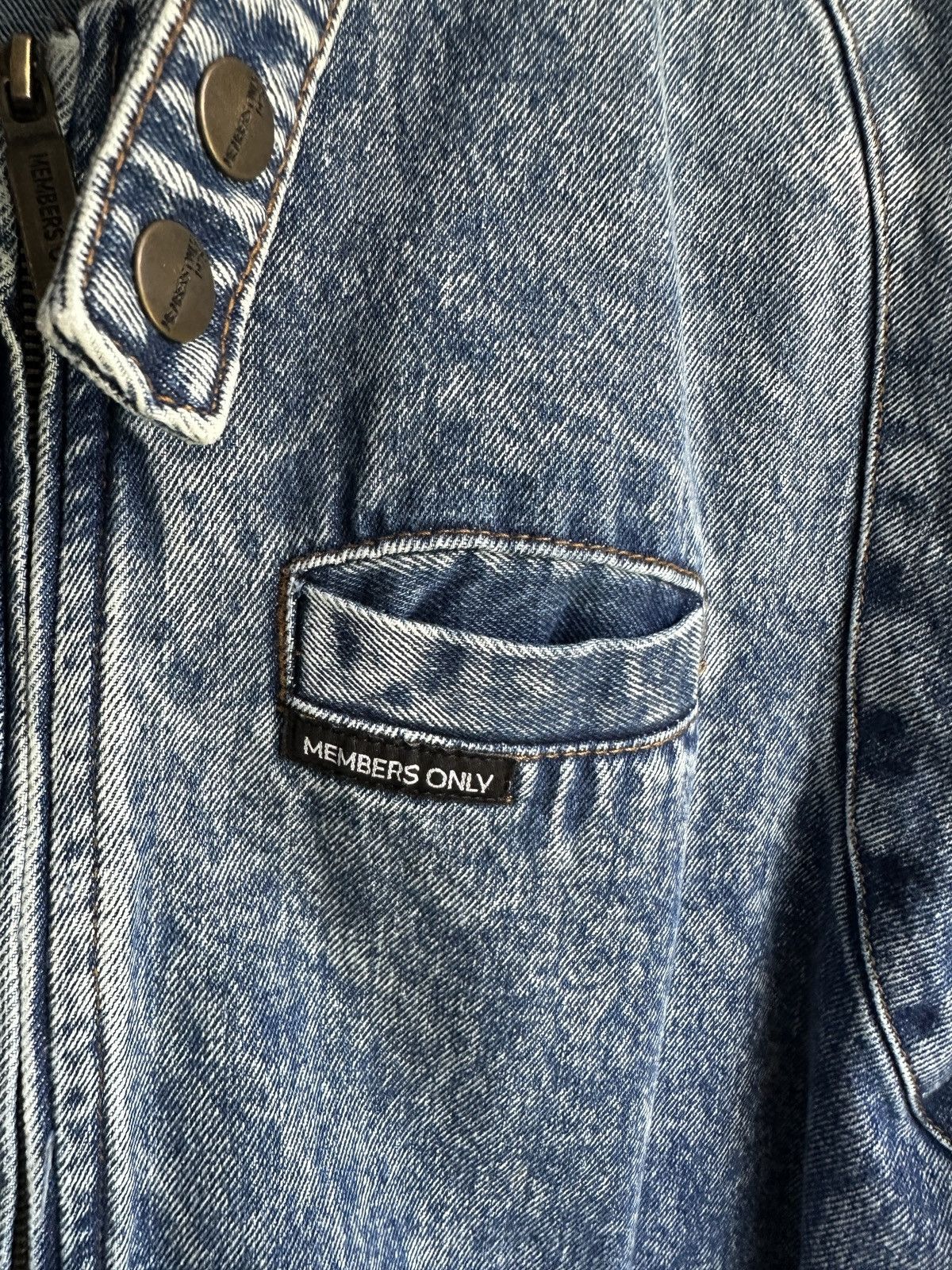 Members Only Vintage Members Only Denim Jacket Blue Size US L / EU 52-54 / 3 - 4 Thumbnail