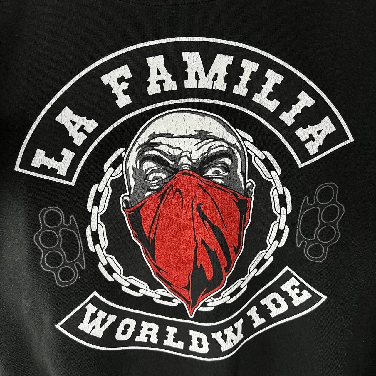 Vintage Swaeatshirt Big Logo Germany La Famila Worldwide Y2k Size US XXL / EU 58 / 5 - 4 Thumbnail