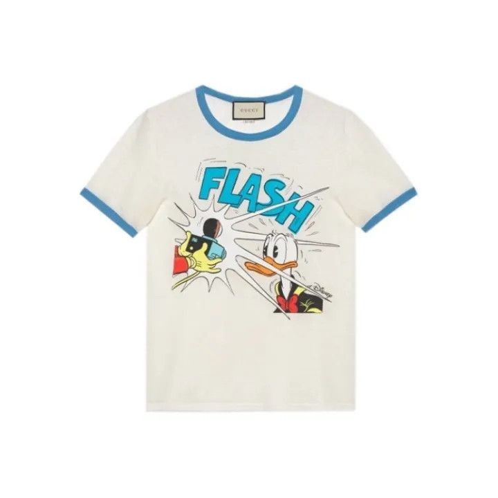 Gucci Gucci Donald Duck Graphic T-Shirt for Women-2507 Size XS / US 0-2 / IT 36-38 - 7 Thumbnail