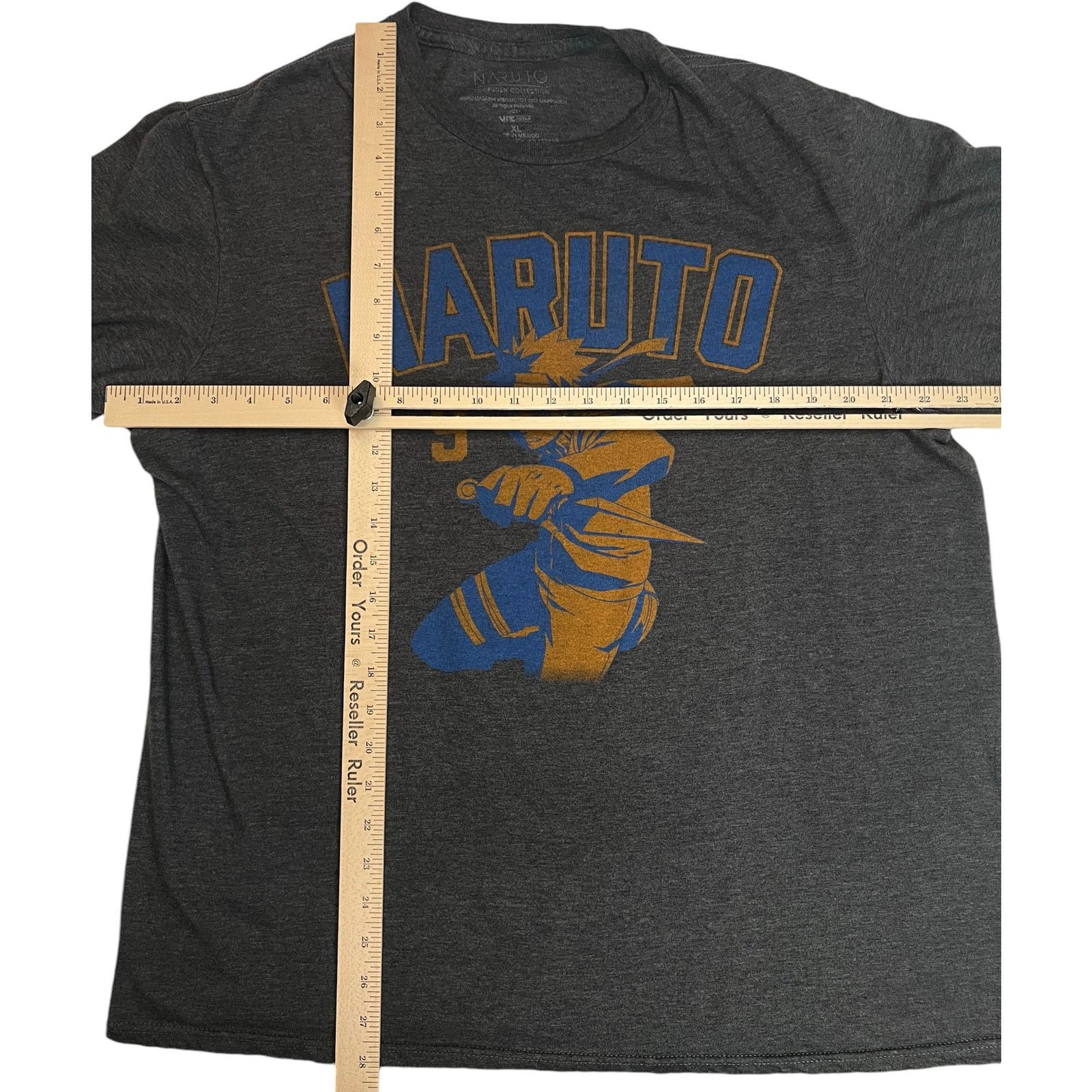 Other Naruto Uzumaki in action number 9 Shippuden XL Gray T-Shirt Size US XL / EU 56 / 4 - 5 Thumbnail