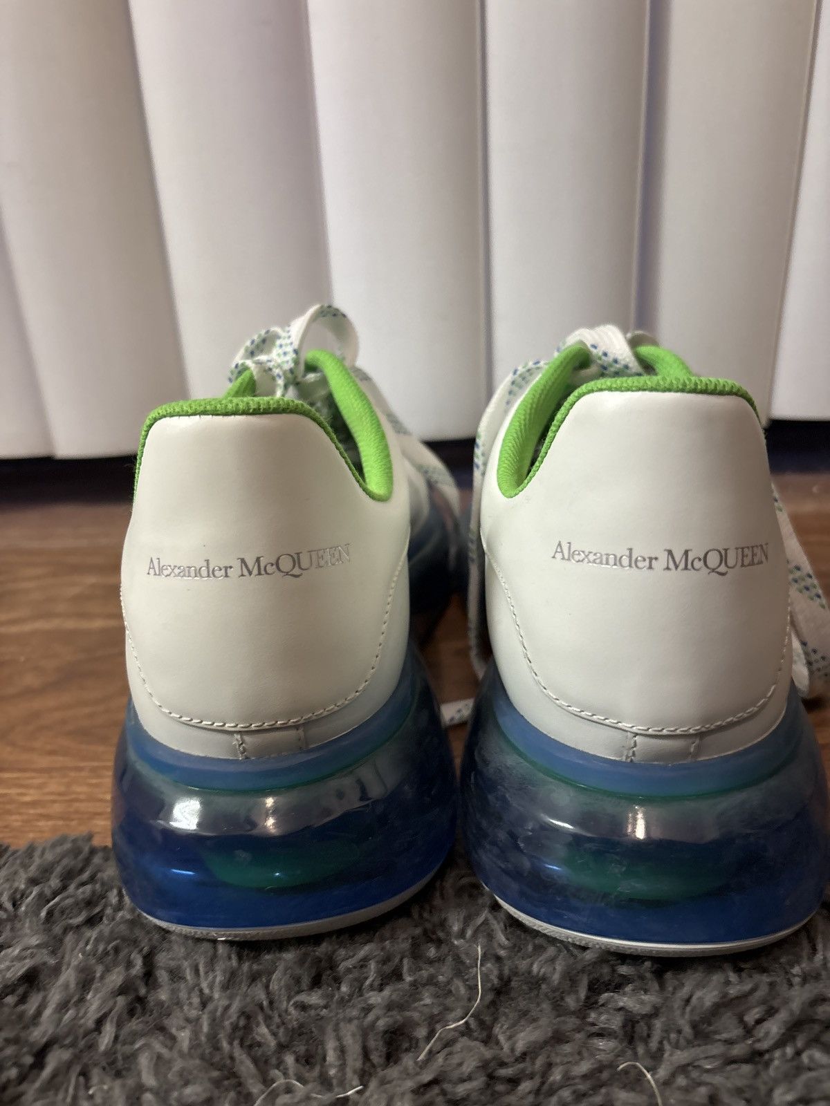 Alexander McQueen Alexander Mcqueen Oversized Sneakers Blue & Green Size US 11 / EU 44 - 4 Thumbnail