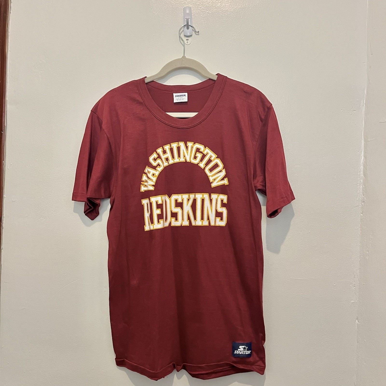 Starter 1990s Washington Redskins Starter Shirt Arch Logo VTG M Size US M / EU 48-50 / 2 - 1 Thumbnail