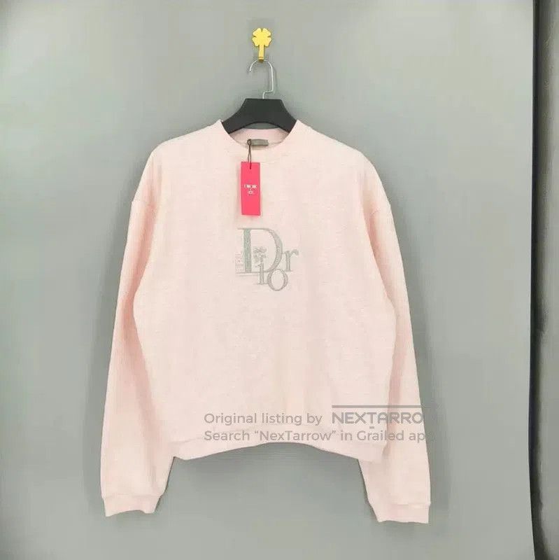 Dior Dior Men's Pink Cotton Sweatshirt . Size US M / EU 48-50 / 2 - 1 Thumbnail