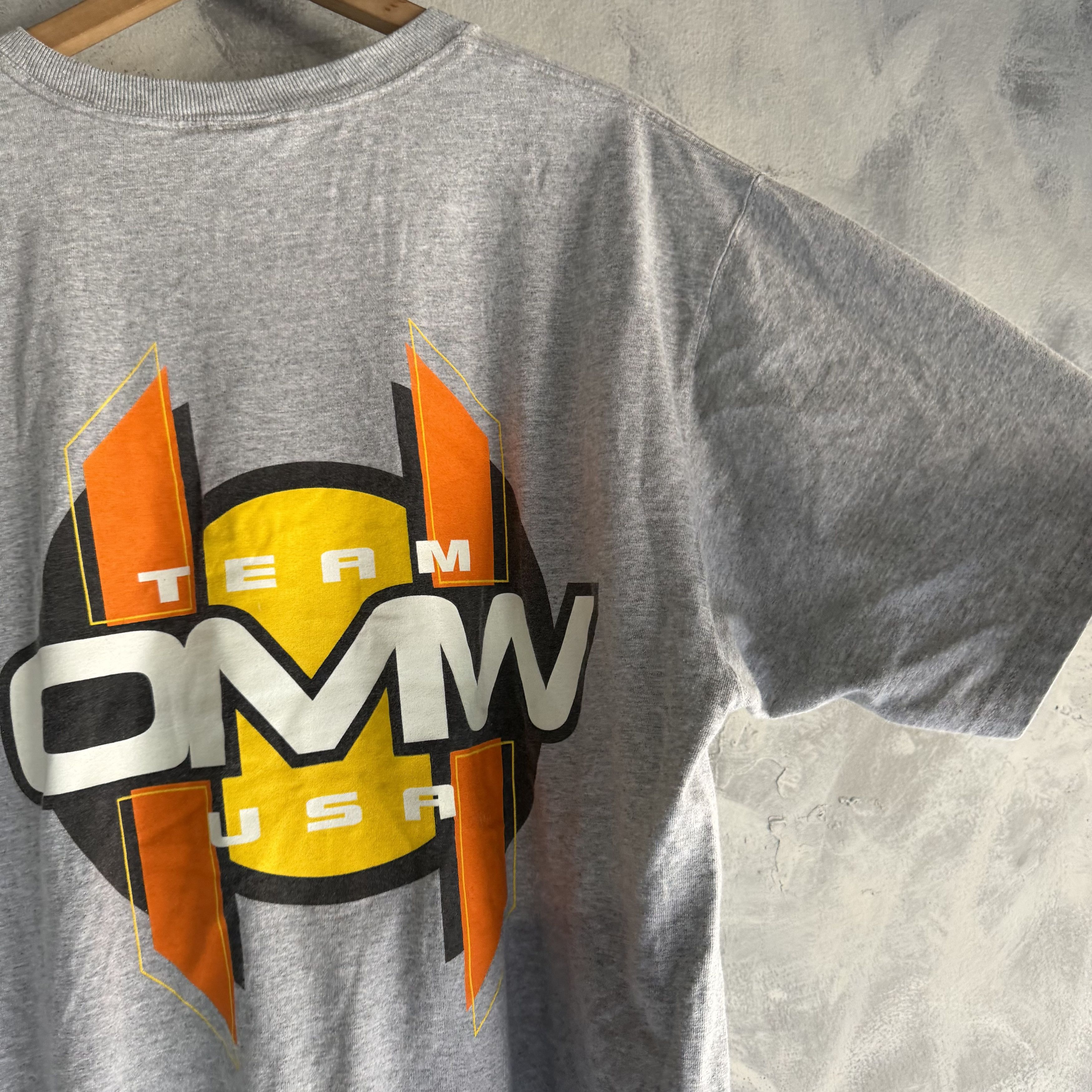 Other Vintage OMW Racing T Shirt Mens 2XL Gray Team USA Sports 90s Size US XXL / EU 58 / 5 - 7 Thumbnail