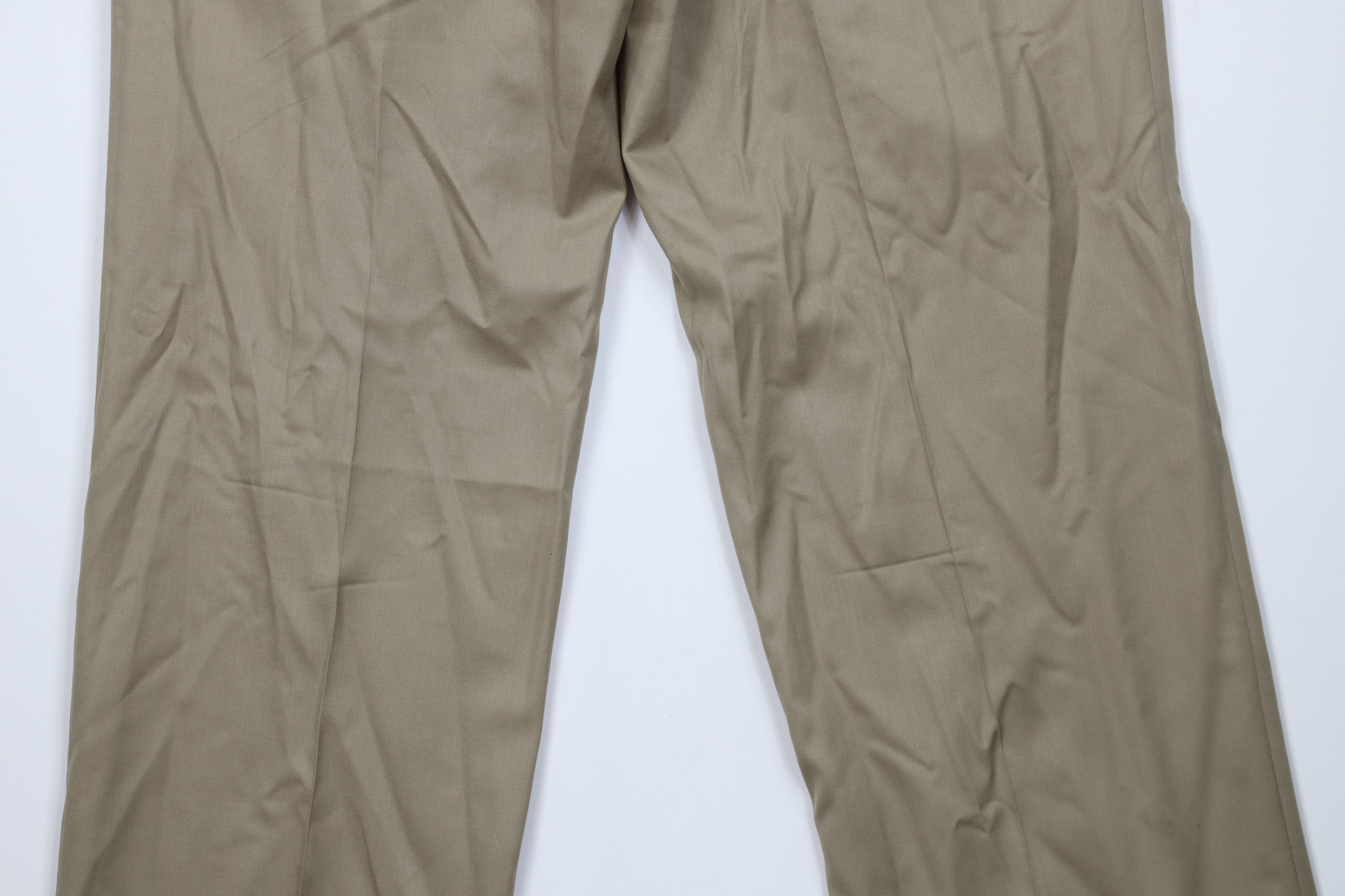 Polo Ralph Lauren Vintage 90s Ralph Lauren Wool Cashmere Wide Leg Chino Pants Size US 34 / EU 50 - 10 Thumbnail