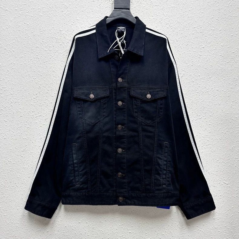 Balenciaga Balenciaga Adidas Distressed Denim Jacket - dmc Size US S / EU 44-46 / 1 - 1 Thumbnail