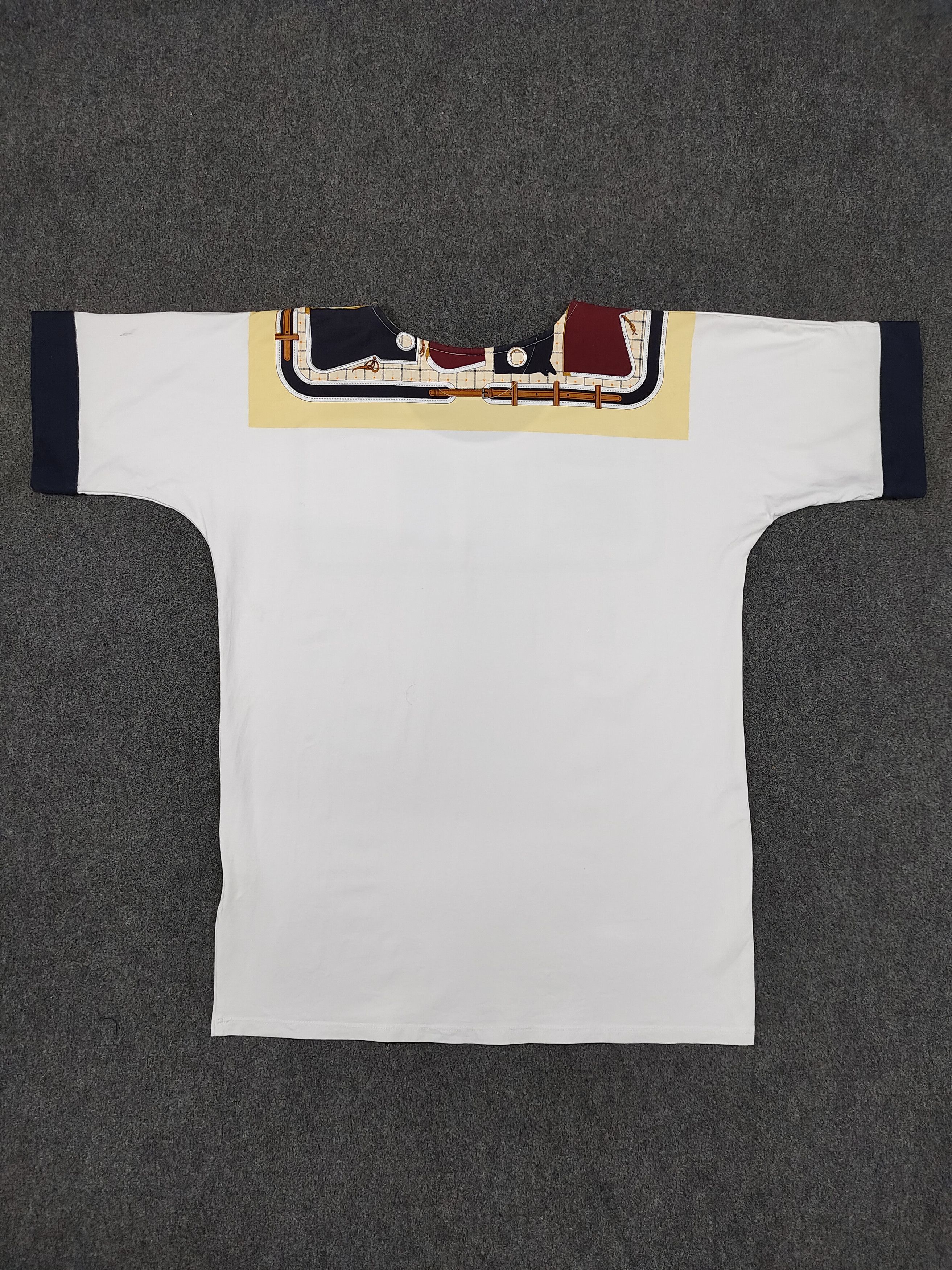 Hermes Hermes - "Etriers & Harness" Scarf Panel Graphic Tee Size M / US 6-8 / IT 42-44 - 4 Thumbnail