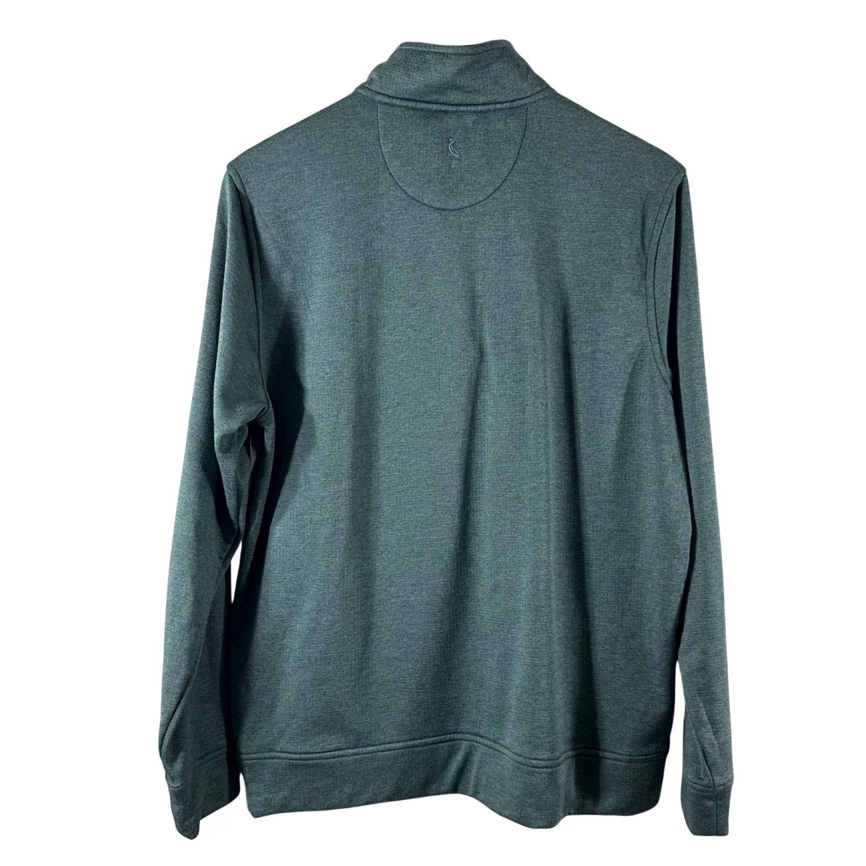 Tailorbyrd TailorByrd Performance Mens M 1/4 Zip Pullover Heathered Teal Green Golf Shirt Sweater Mock Neck Zip Size US M / EU 48-50 / 2 - 3 Thumbnail