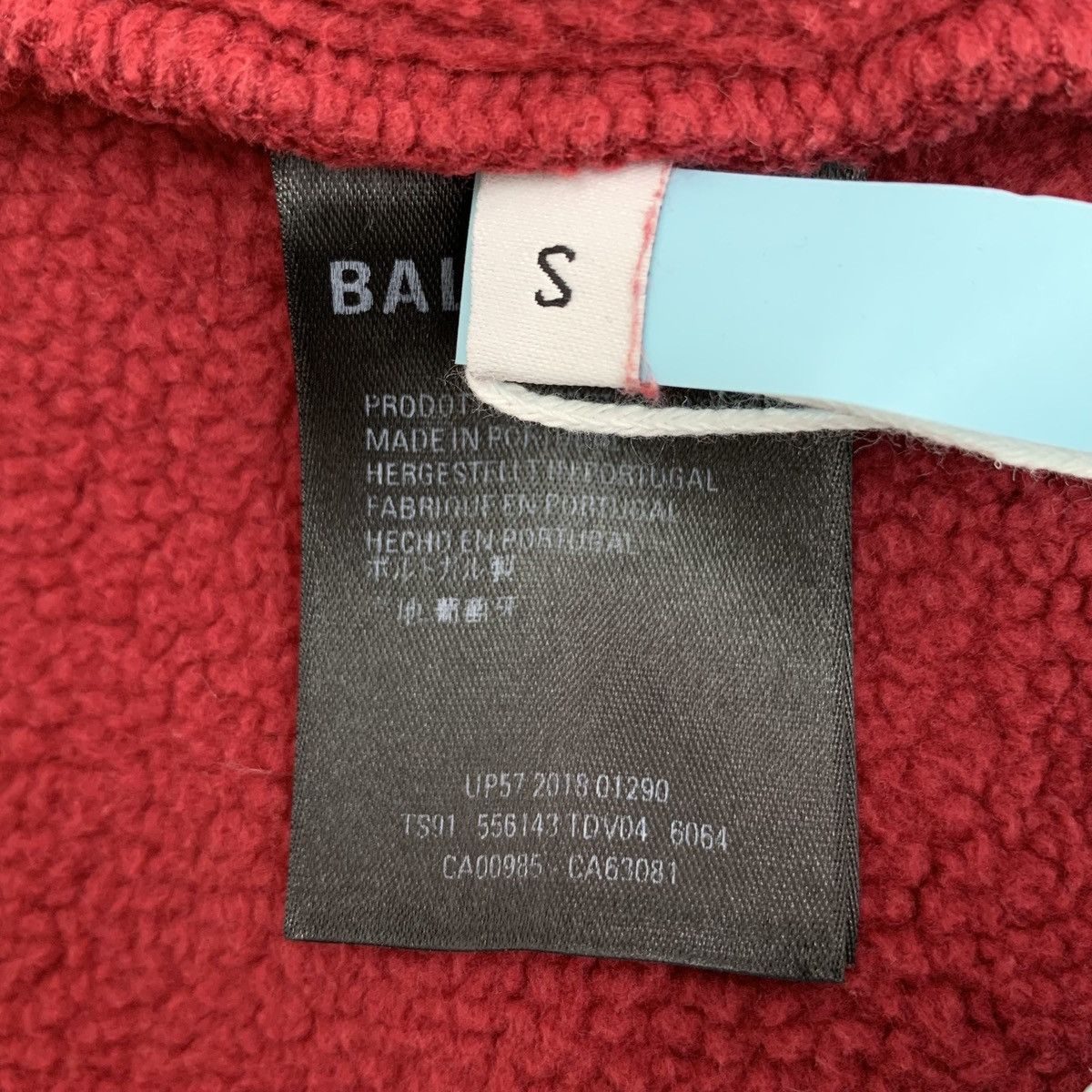Balenciaga Balenciaga Red Logo Letter Cotton Hooded Sweatshirt K26WX Size S / US 4 / IT 40 - 6 Thumbnail