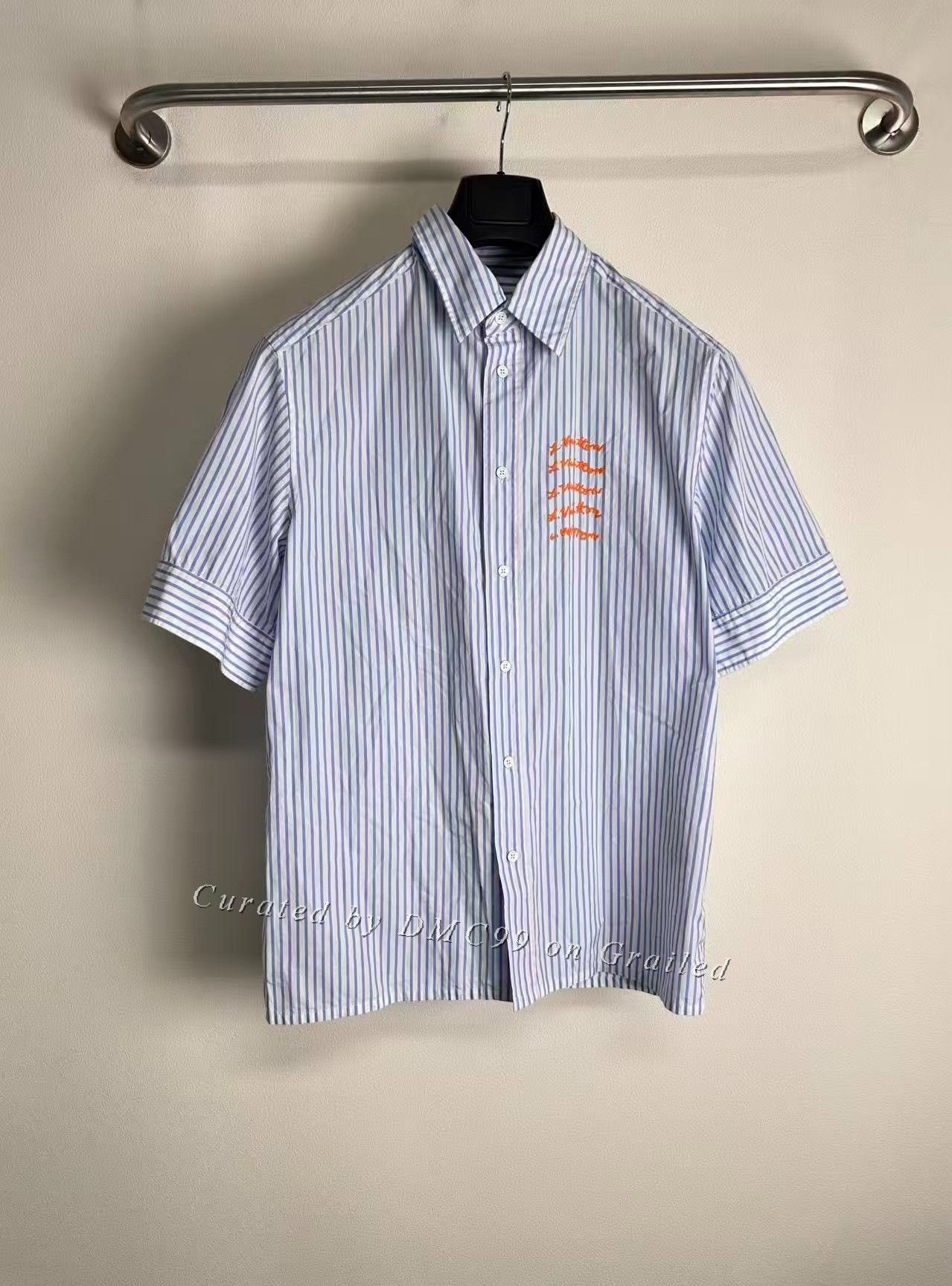 Louis Vuitton Louis Vuitton Embroidered Logo Stripe Polo Shirt Size US XS / EU 42 / 0 - 1 Thumbnail
