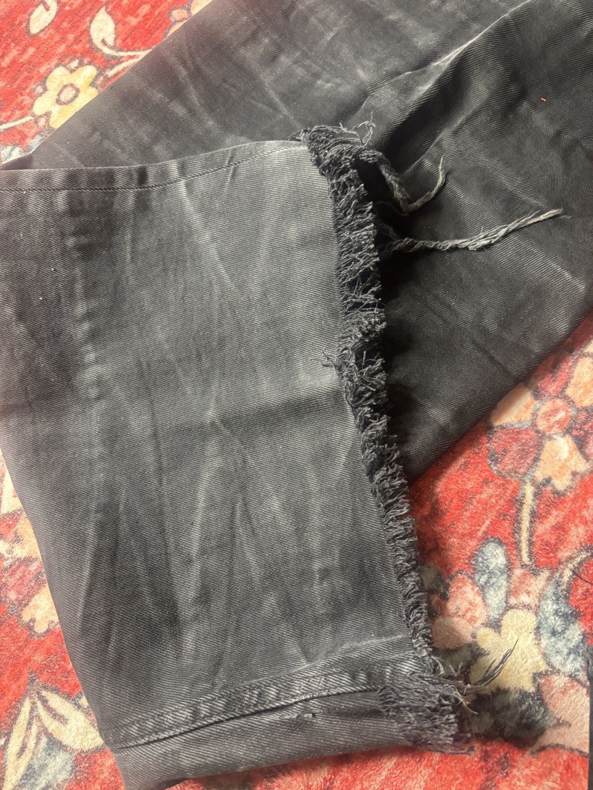 Maison Margiela MM6 Maison Margiela Black Washed Denim Jeans Wide Leg 2023 Size US 30 / EU 46 - 6 Thumbnail