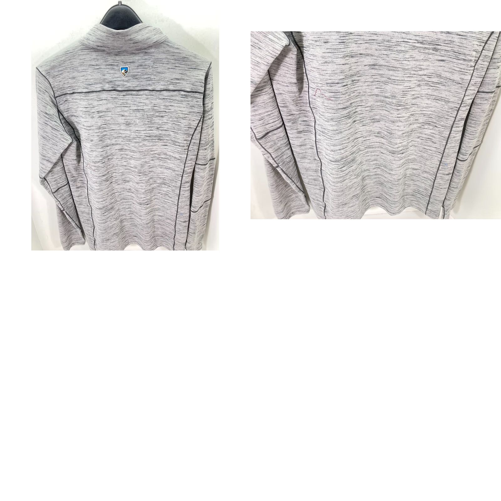 Logo 7 Kuhl Alloy Pullover Sweater Mens S Heather Gray 1/4 Zip Knit Long Sleeve Mock Neck Logo Size US S / EU 44-46 / 1 - 9 Thumbnail