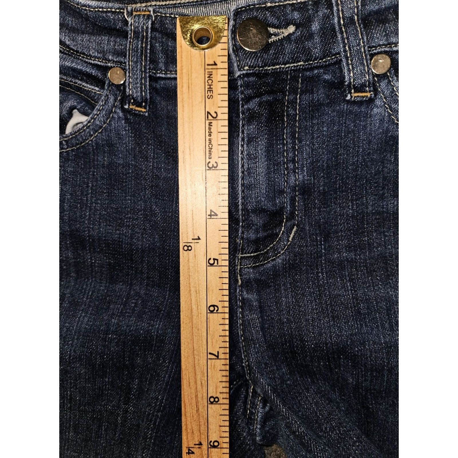 Eileen Fisher VINTAGE Eileen Fisher Jeans City Preppy Women 2 Skinny Low Rise Blue 29x30 Stretch Denim Regular 30 Inseam Mens Girls? Size 26" / US 2 / IT 38 - 6 Thumbnail