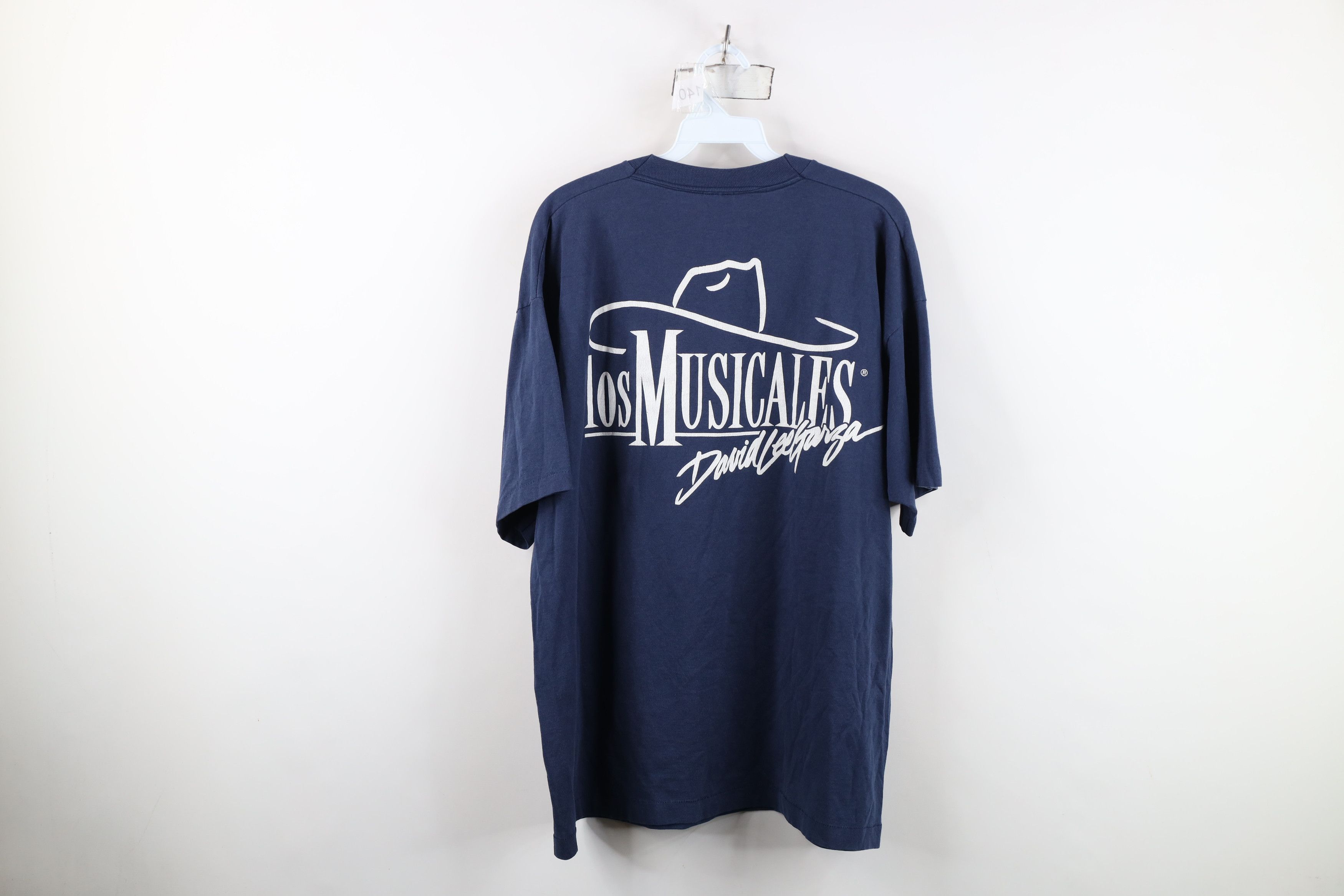 Vintage Vintage 90s Los Musicales David Lee Garza Algo T-Shirt Size US XL / EU 56 / 4 - 13 Thumbnail