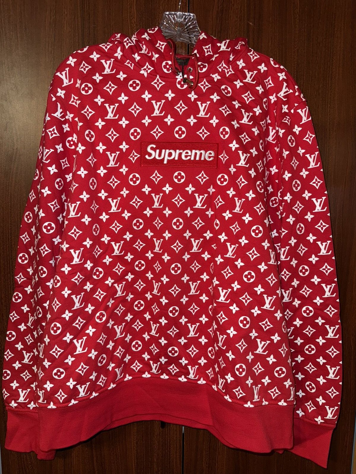 Louis Vuitton × Supreme Supreme x Louis Vuitton Box Logo Hooded Sweatshirt Size US XXL / EU 58 / 5 - 2 Thumbnail