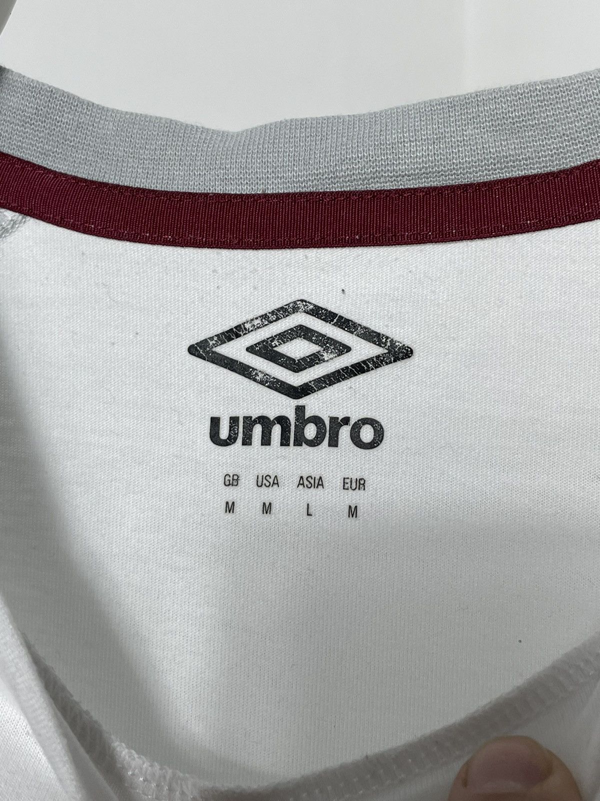 Vintage WEST HAM UNITED 19 AWAY FOOTBALL SHIRT SOCCER JERSEY UMBRO Size US M / EU 48-50 / 2 - 6 Thumbnail