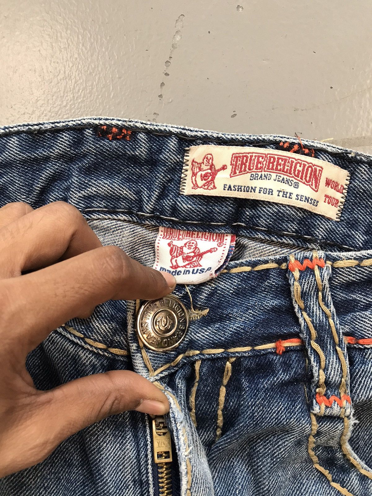 Rock Revival Vintage true religion double stitch bootcut denim Size US 36 / EU 52 - 6 Thumbnail
