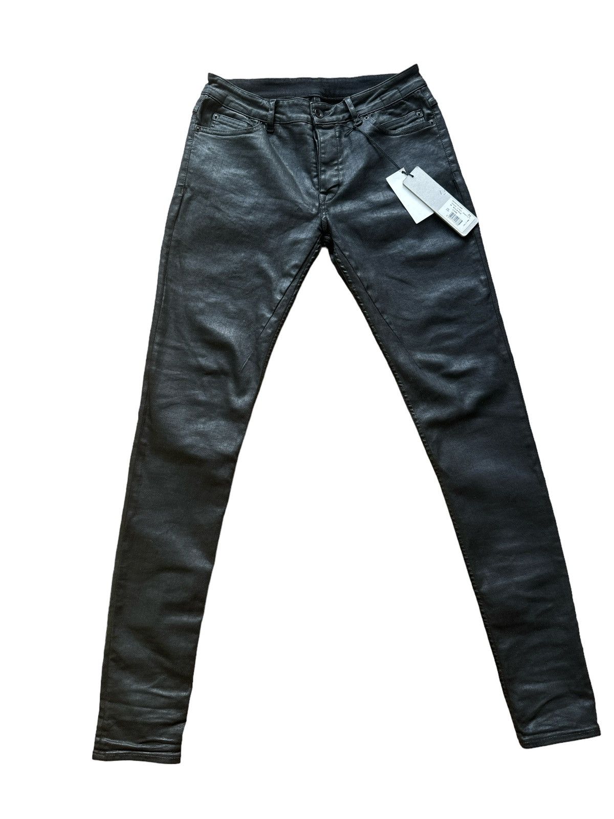 Pre-owned Rick Owens X Rick Owens Drkshdw Sbw Waxed Detroit Denim In Black