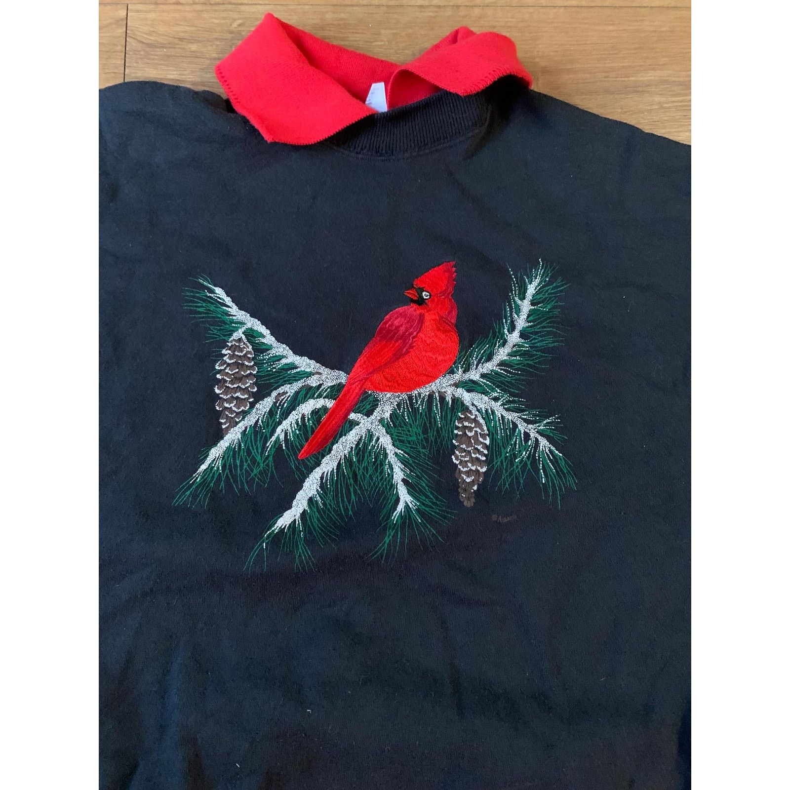 Hanes Vintage cardinal Sweatshirt size large 1990s 80s Size L / US 10 / IT 46 - 2 Thumbnail