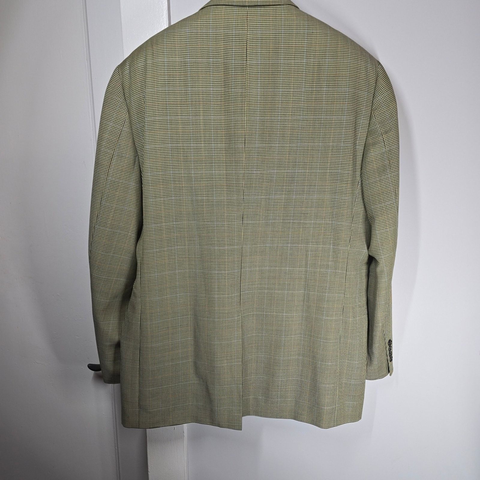 Tasso Elba Tasso Elba Vitale Barberis Canonico Glen Check Sport Coat Size 48R - 9 Thumbnail