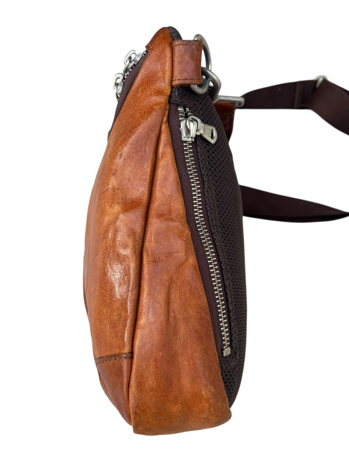 Leather Patina Brown Leather Bag Creed Japan Size ONE SIZE - 12 Thumbnail