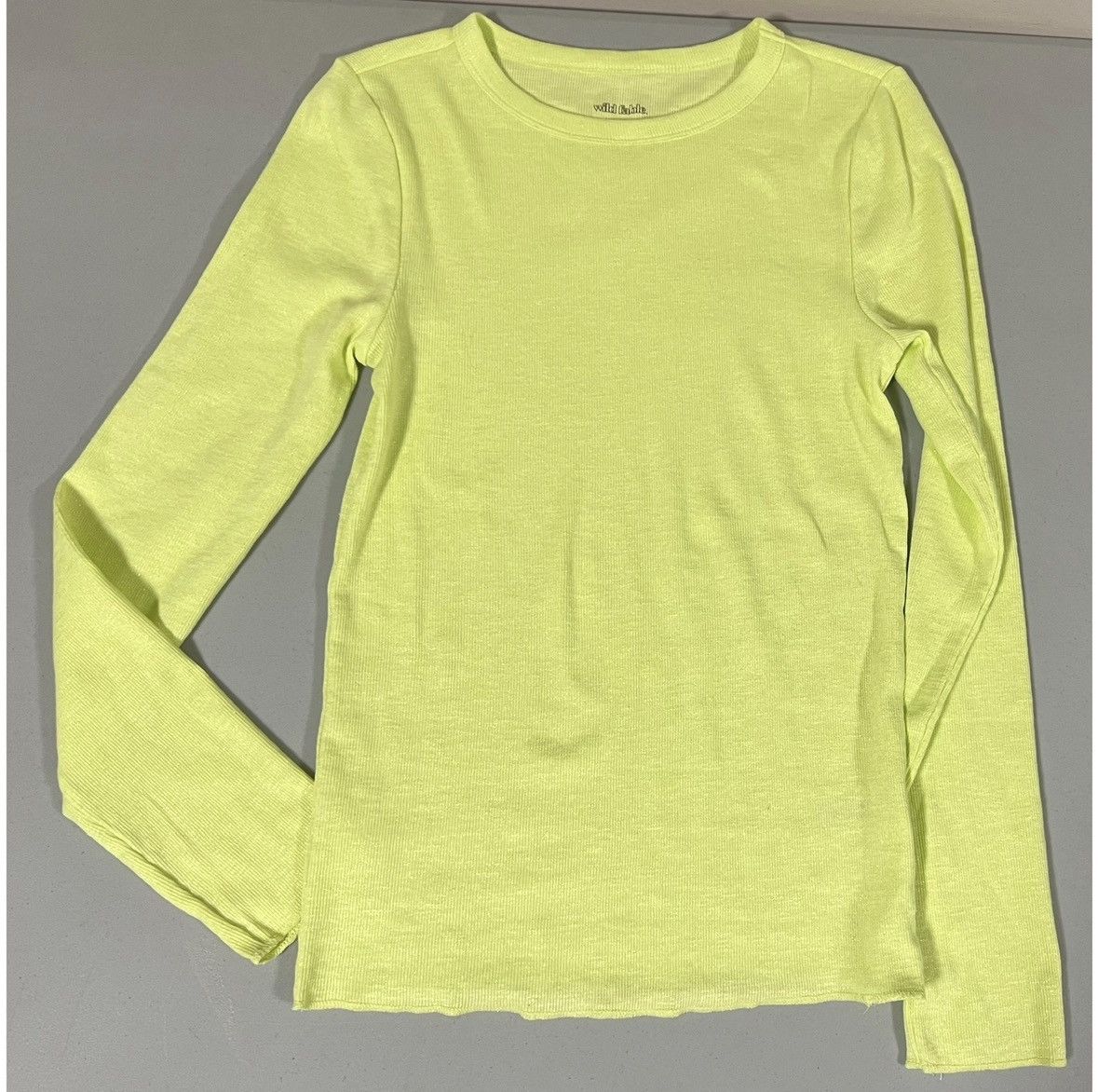 Wild Things Lime Green Long Sleeve Crewneck T-Shirt Top Blouse Size S 💚 Size US S / EU 44-46 / 1 - 2 Thumbnail