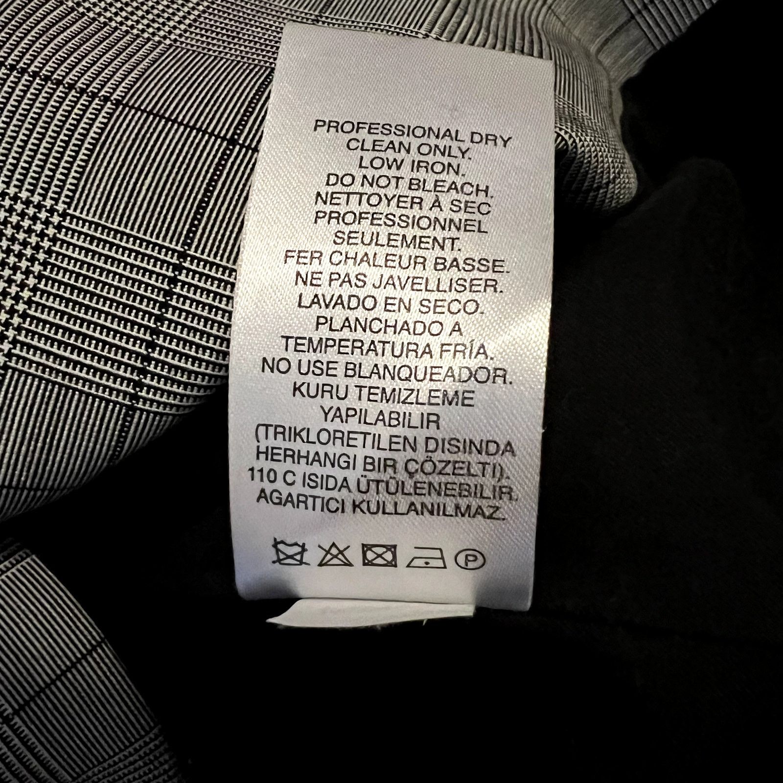 Tibi TIBI Marlon Cutout Checked Grain De Poudre Blazer size 4 J1 Size S / US 4 / IT 40 - 7 Thumbnail