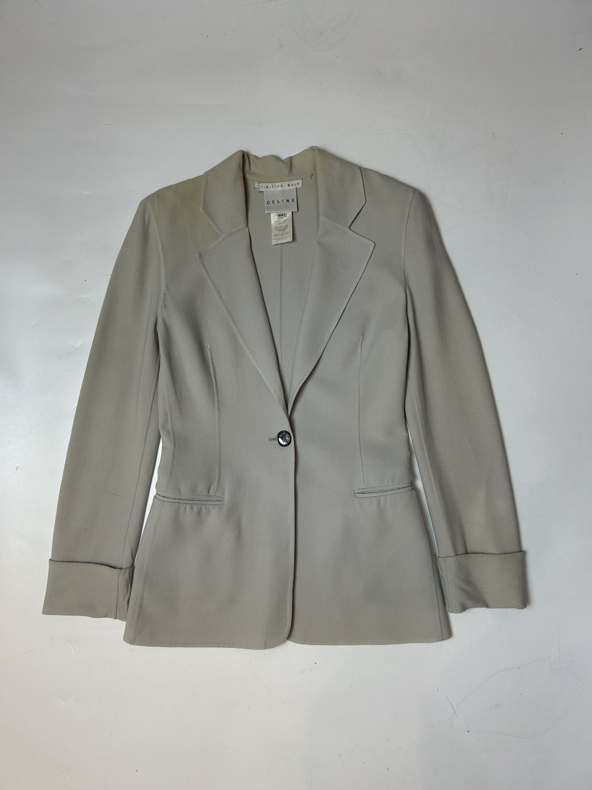Celine × Designer CELINE WOOL BLAZER Size XS / US 0-2 / IT 36-38 - 1 Thumbnail