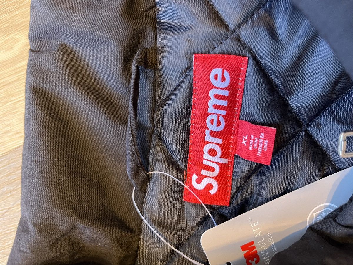 Supreme Peace Embroidered Work Jacket Black