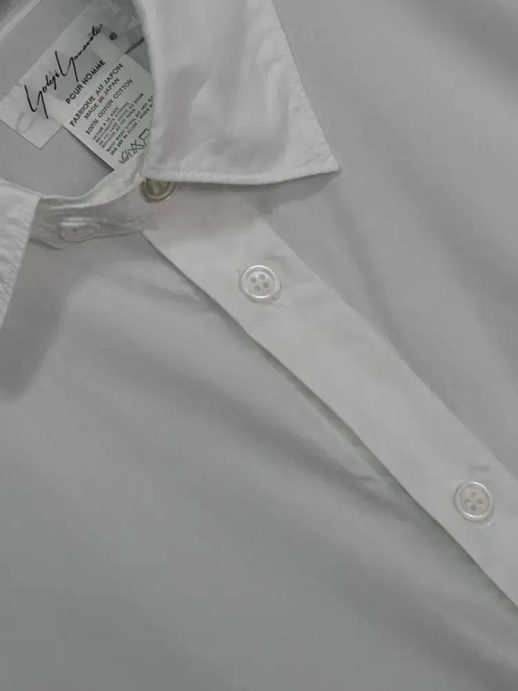Yohji Yamamoto Yohji Yamamoto 80s Unevenness Neck Shirt-2505 Size US M / EU 48-50 / 2 - 5 Thumbnail