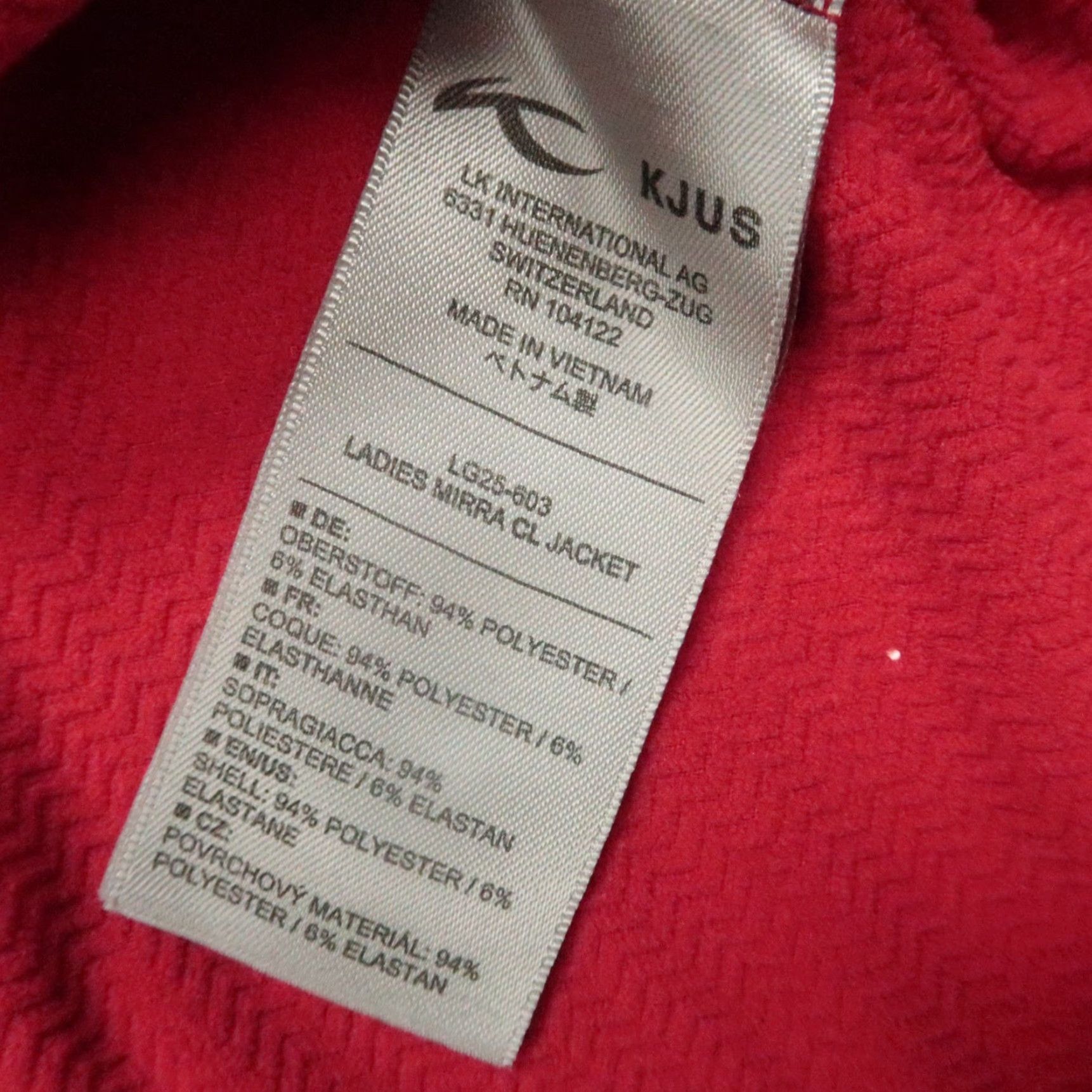 KJUS KJUS Jacket Womens Small Red Mirra CL Full Zip Pockets Lightweight Size S / US 4 / IT 40 - 4 Thumbnail