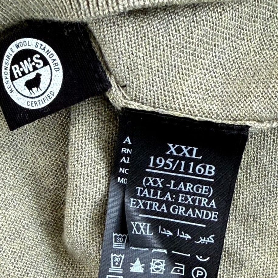 Allsaints VINTAGE AllSaints Nomo Polo Shirt in Herb Green Wool Blend Men 2XL Short Sleeve NWT Size US XXL / EU 58 / 5 - 6 Thumbnail