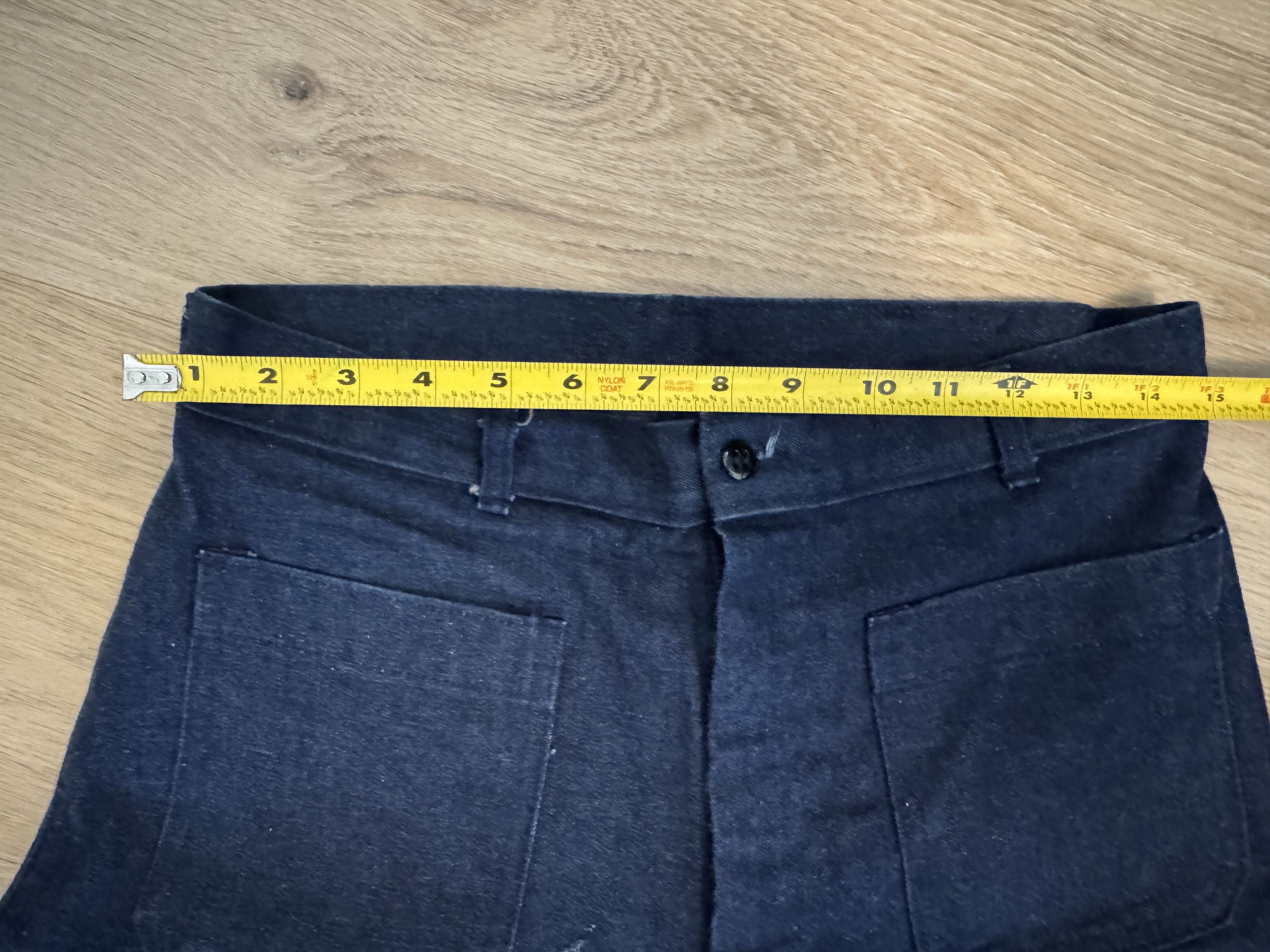 Vintage 80s Denim Utility Trousers Size US 30 / EU 46 - 4 Thumbnail