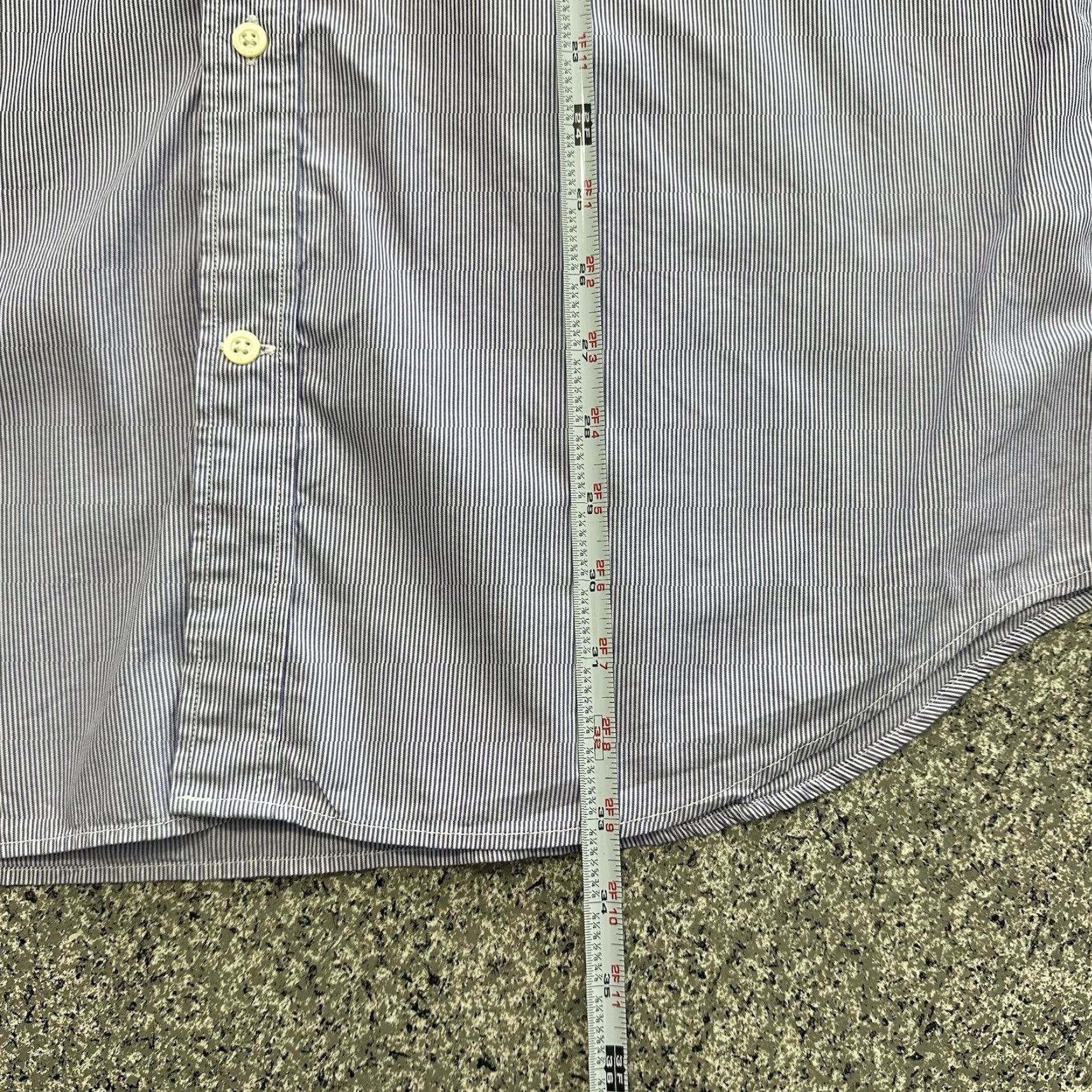 Banana Republic Banana Republic Button-Up Shirt Mens XL Striped Purple Cotton Classic Fit Long Sleeve Button-Down Shirt Size US XL / EU 56 / 4 - 5 Thumbnail