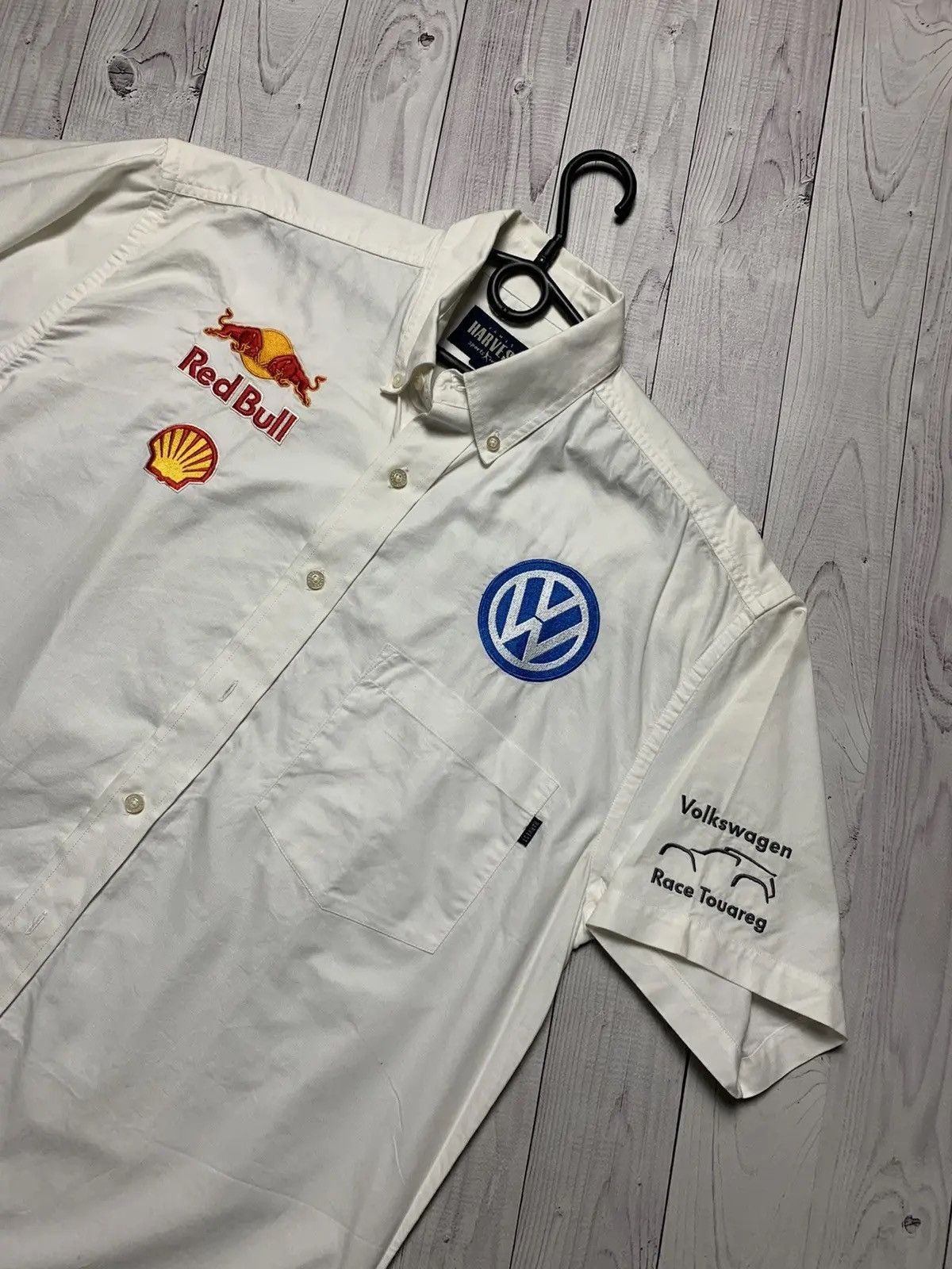 Red Bull Vintage Harvest Racing Volkswagen race Red Bull shell shirt Size US M / EU 48-50 / 2 - 2 Thumbnail