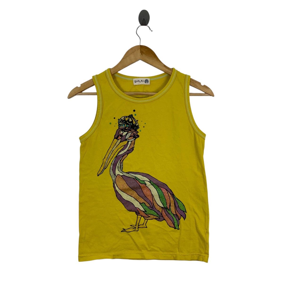 Japanese Brand SCOLAR KING PERICAN Japanese Brand Art Tank Sleeveles Tshirt Size US M / EU 48-50 / 2 - 1 Thumbnail