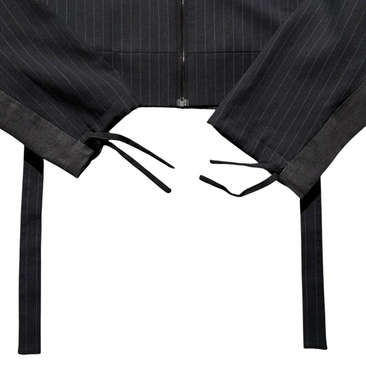 Japanese Brand × NE.SENSE Pinstripe paneled boxy tassel jacket Size US M / EU 48-50 / 2 - 3 Thumbnail
