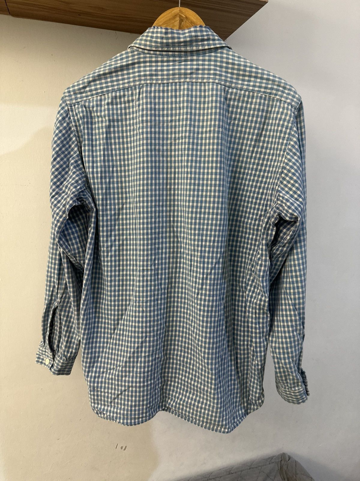 Sugar Cane Vintage Sugar Cane Blue Checkered Double Pocket Button Up Size US M / EU 48-50 / 2 - 8 Thumbnail