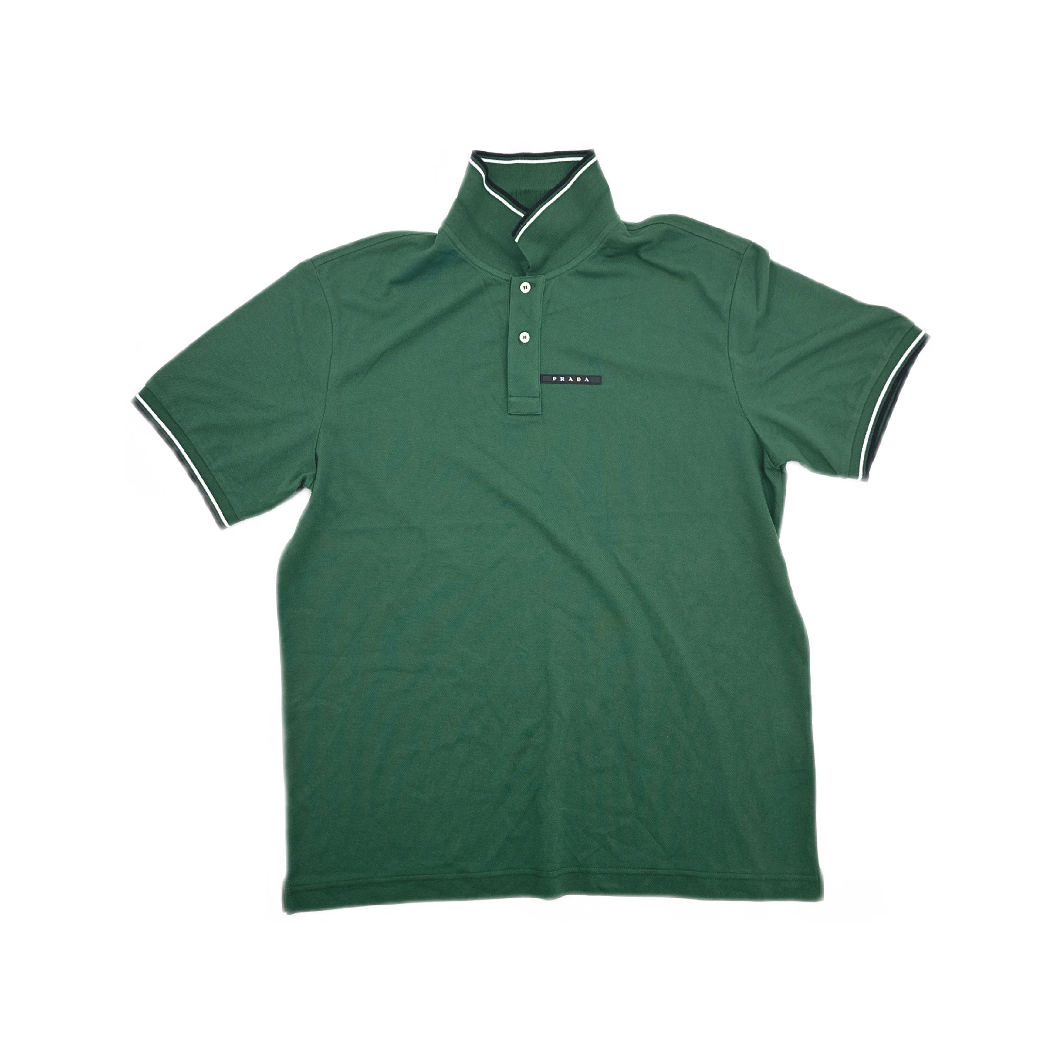 Prada Prada Logo Trim Polo Shirt Size XXL Size US XXL / EU 58 / 5 - 1 Thumbnail