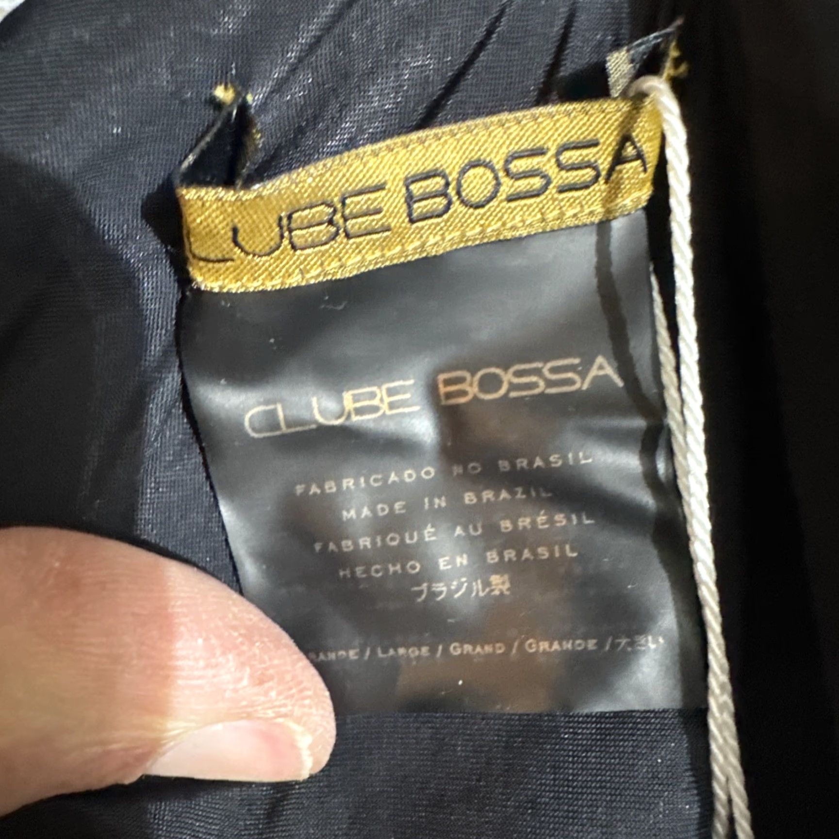 Vintage Clube Bossa Bikini Bottom Large Velour Brazilian Cheeky Tie Side Women Size 36" / US 14 / IT 50 - 6 Thumbnail
