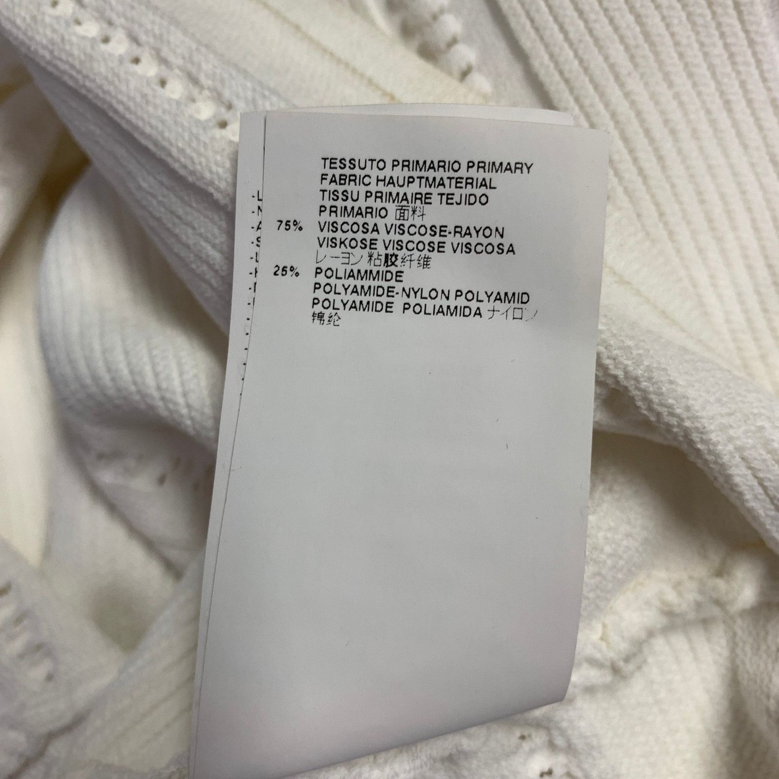 Dsquared2 Size M White Rayon Polyamide Textured Short Sleeve Dress Size M / US 6-8 / IT 42-44 - 15 Thumbnail