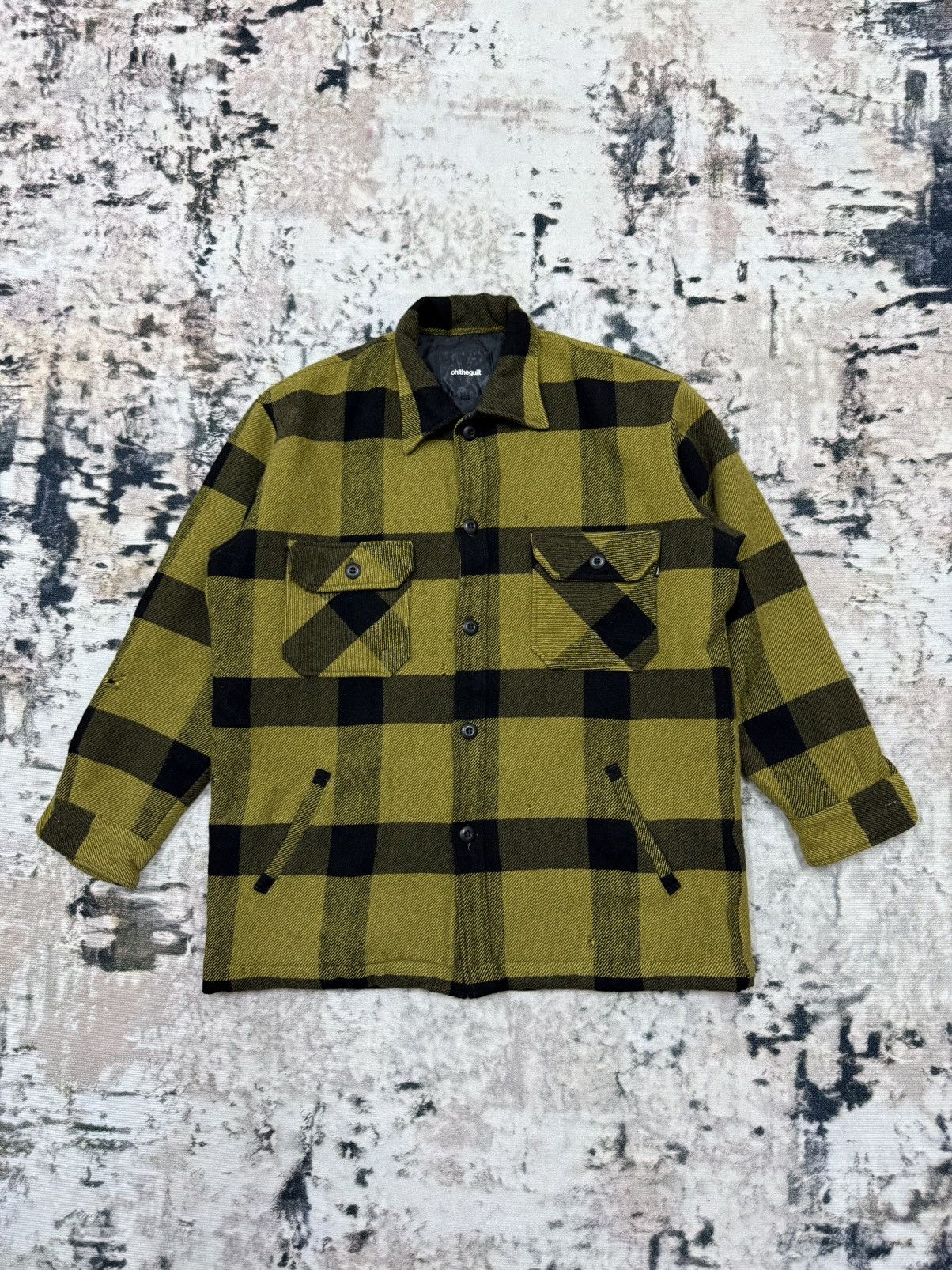 Japanese Brand × Vintage Vintage oh!theguilt chekered woolen shacket jacket Size US XL / EU 56 / 4 - 3 Thumbnail