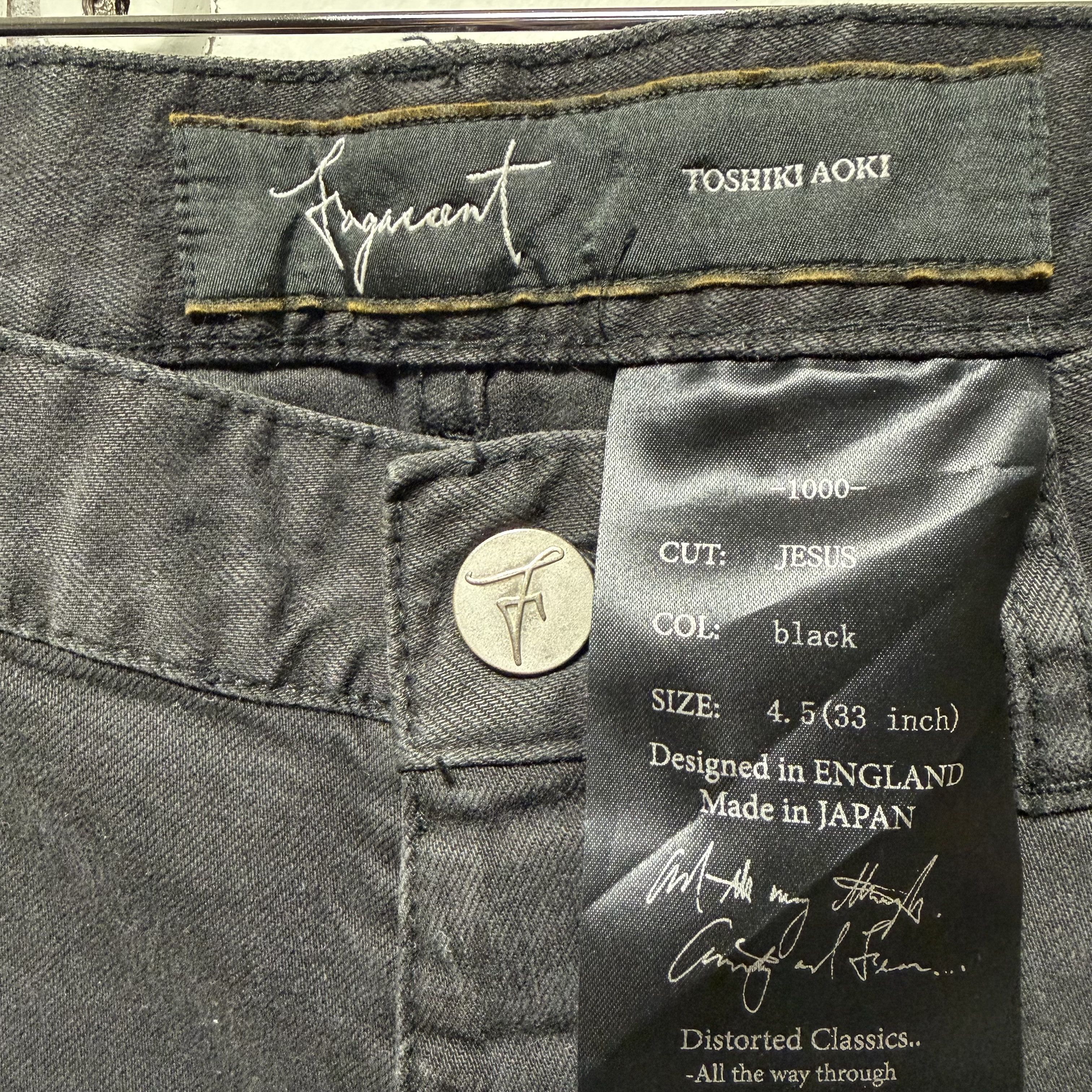 Fagassent Toshiki Aoki Jesus Cut ”1000” Jeans Size US 34 / EU 50 - 5 Thumbnail